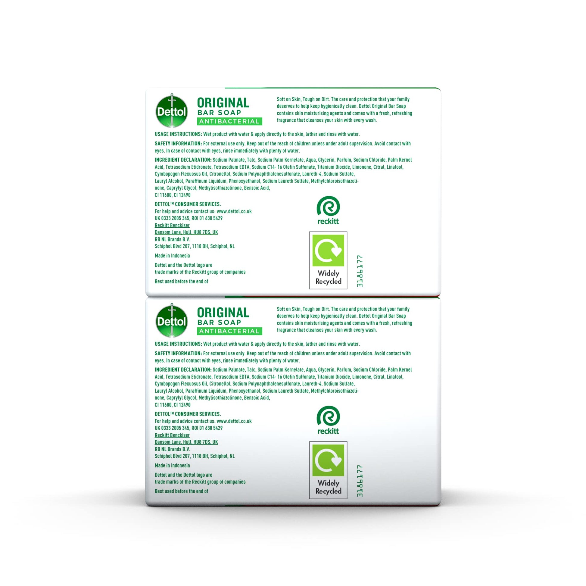 Dettol Anti Bacterial Original Soap 100g Twin Pack Dermatologically Tested Dettol buy supplements canada