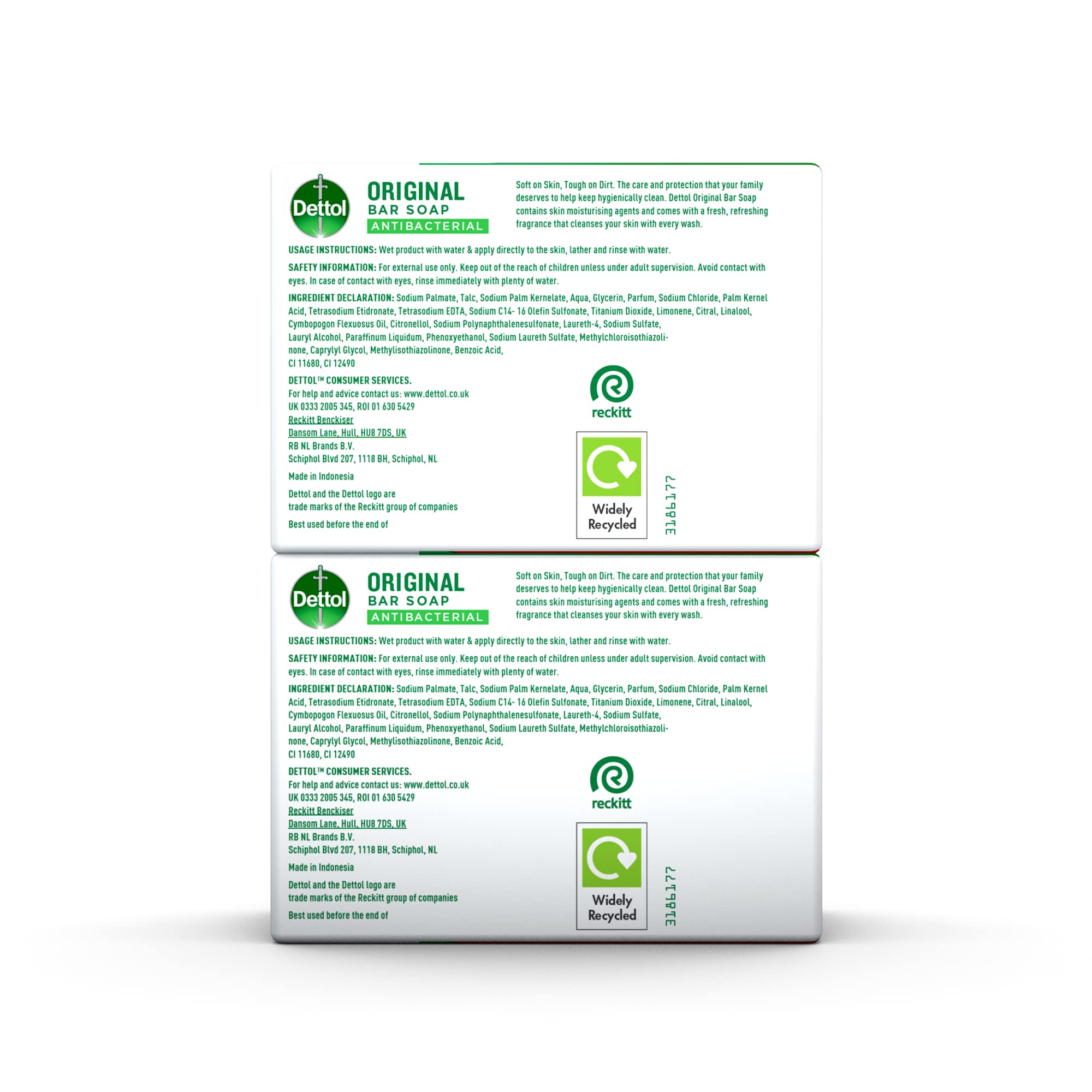 Dettol Anti Bacterial Original Soap 100g Twin Pack Dermatologically Tested Dettol buy supplements canada