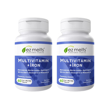 EZ Melts Multivitamin + Iron - Daily Multivitamin for Women & Men - Supports Healthy Energy Levels & Antioxidant Protection EZ Melts buy supplements canada