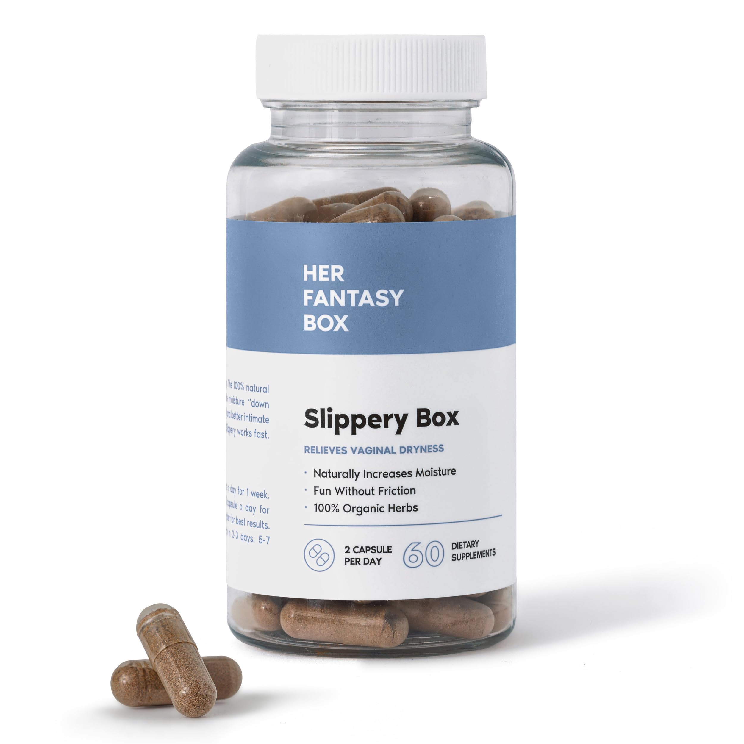 Her Fantasy Box Slippery Box Feminine Care for Vaginal Health | Feminine Care for Women, 60 Fast Her Fantasy Box buy supplements canada