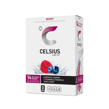 CELSIUS On-the-Go Powder Stick Packs, Zero Sugar (14 Sticks per Pack), Berry, 2.5 Ounce CELSIUS buy supplements canada