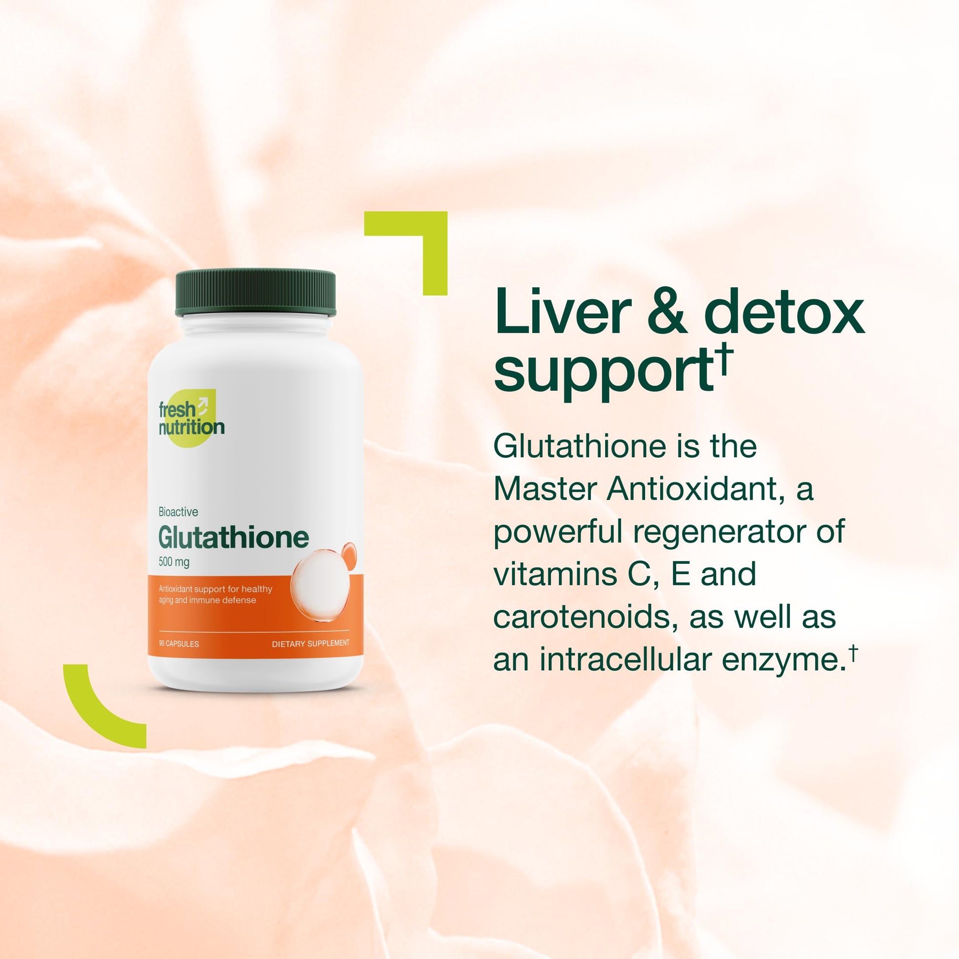 Glutathione Supplement Capsule - Strongest DNA Verified Glutathione Reduced - Vegan Friendly, Non GMO, Gluten & Soy Free Fresh Nutrition buy supplements canada