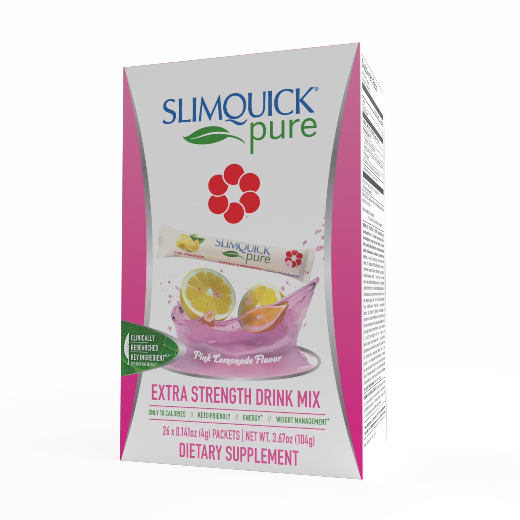 SlimQuick Pure 3X Extra Strength Drink Mix Packets, Metabolism & Weight Management for Women, Helps in Fat Breakdown, with Green Tea, Caffeine, Chaste Tree, SlimQuick buy supplements canada
