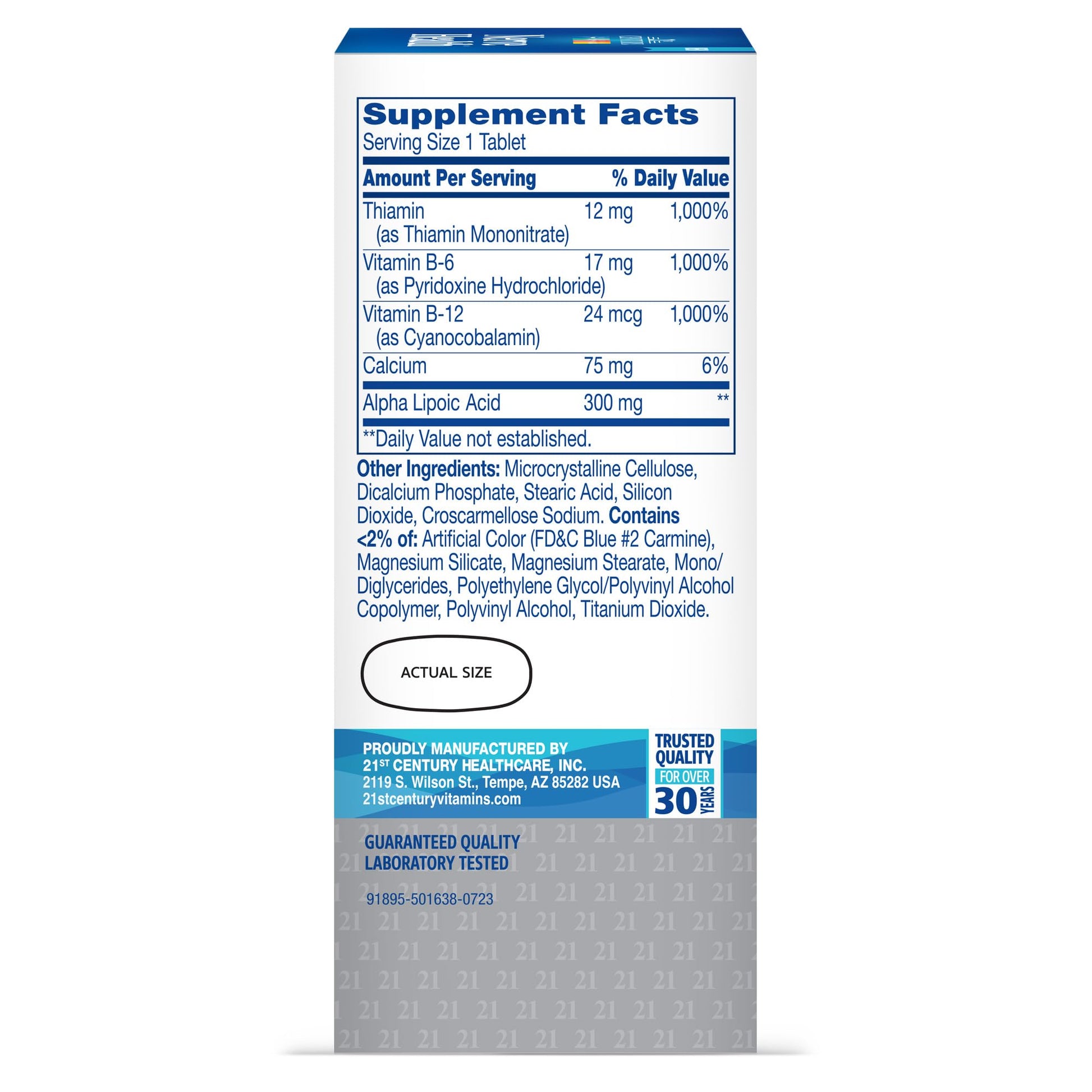 21st Century Nerve Health Tablets (30 Count), Alpha Lipoic Acid 300mg, B1, B6, & B12 Vitamins for Nerve Function Support, Antioxidant ALA Supplement, Gluten Free. Non-GMO, & Vegan 21st Century buy supplements canada