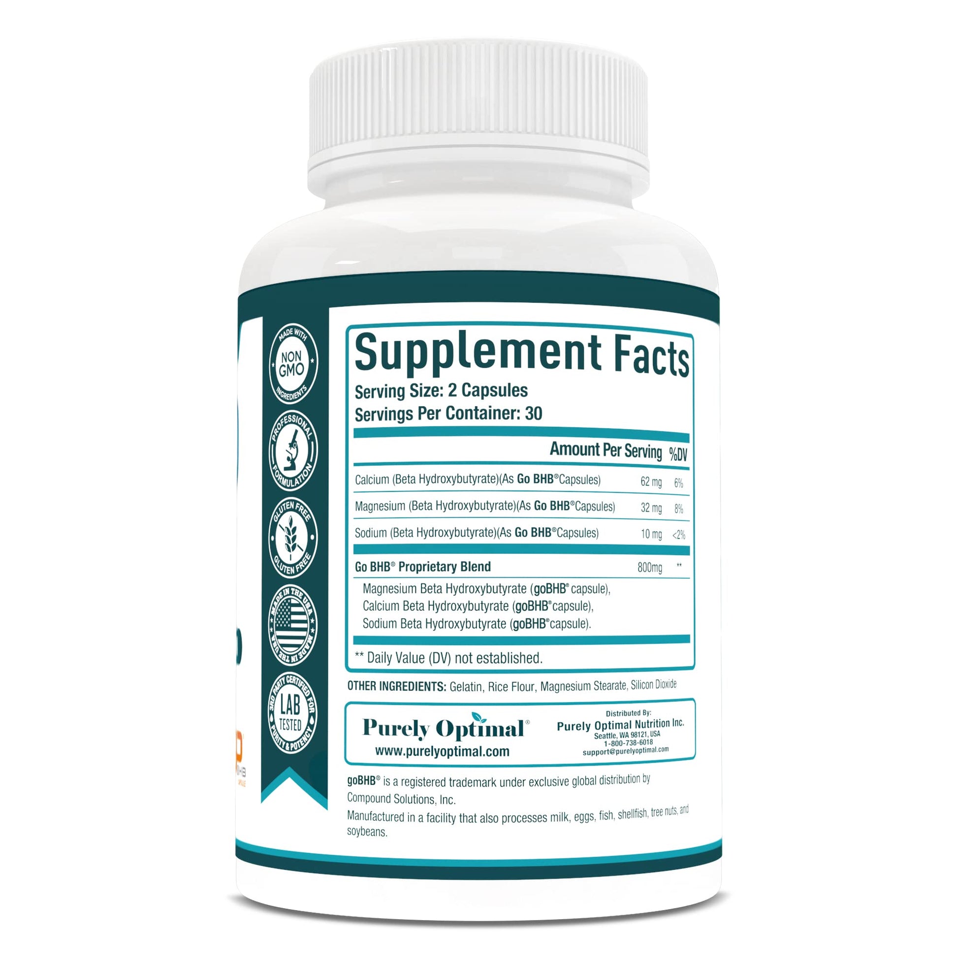 Purely Optimal Keto BHB Exogenous Ketones Supplement - Keto Diet Pills for Ketosis Purely Optimal buy supplements canada