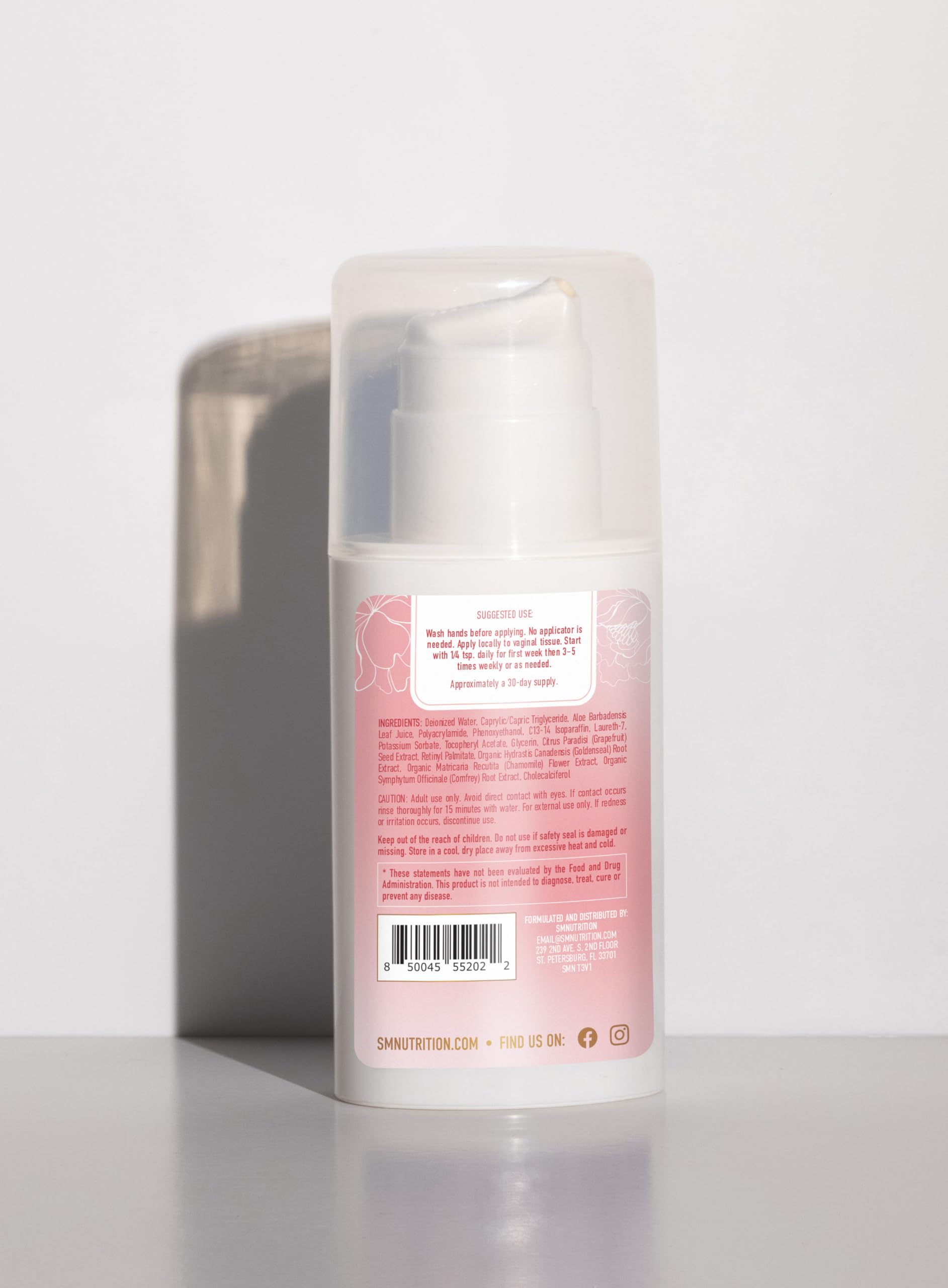 Vulva Rescue Moisturizer Cream | 3oz. PUMP | Soothes Vaginal Itch & Dryness | No Estrogen or Fragrance SMNutrition buy supplements canada