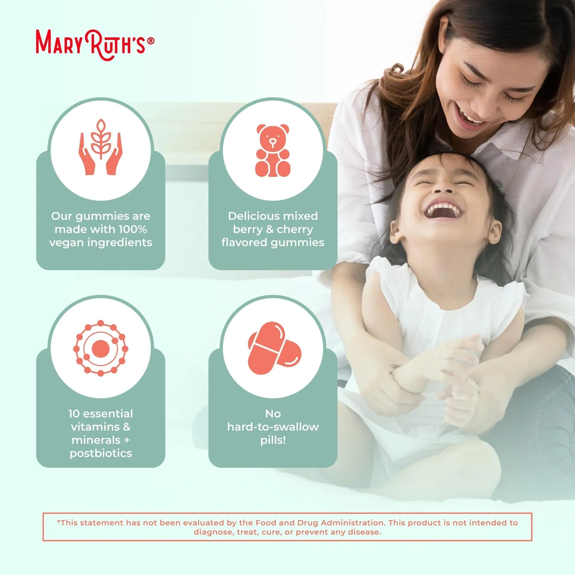 MaryRuth Organics Toddler Multivitamin Gummies + Postbiotics | USDA Organic | Vitamins for Kids Ages 2+ | Immune Support | Vitamin C | MaryRuth Organics buy supplements canada