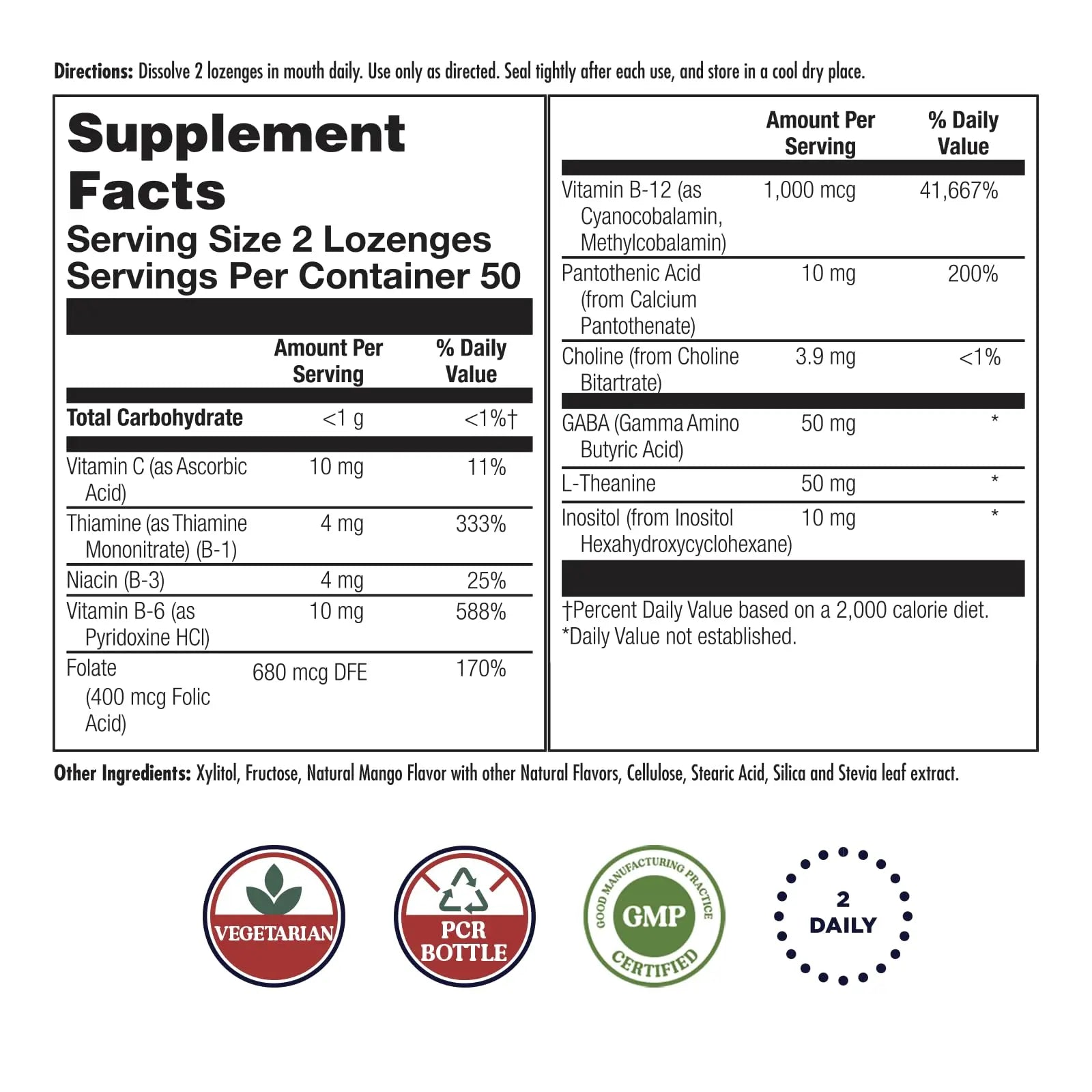 KAL GABA L-Theanine Stress B Lozenge, B Complex Vitamin Supplement, Healthy Relaxation, Mood & Focus Support KAL buy supplements canada