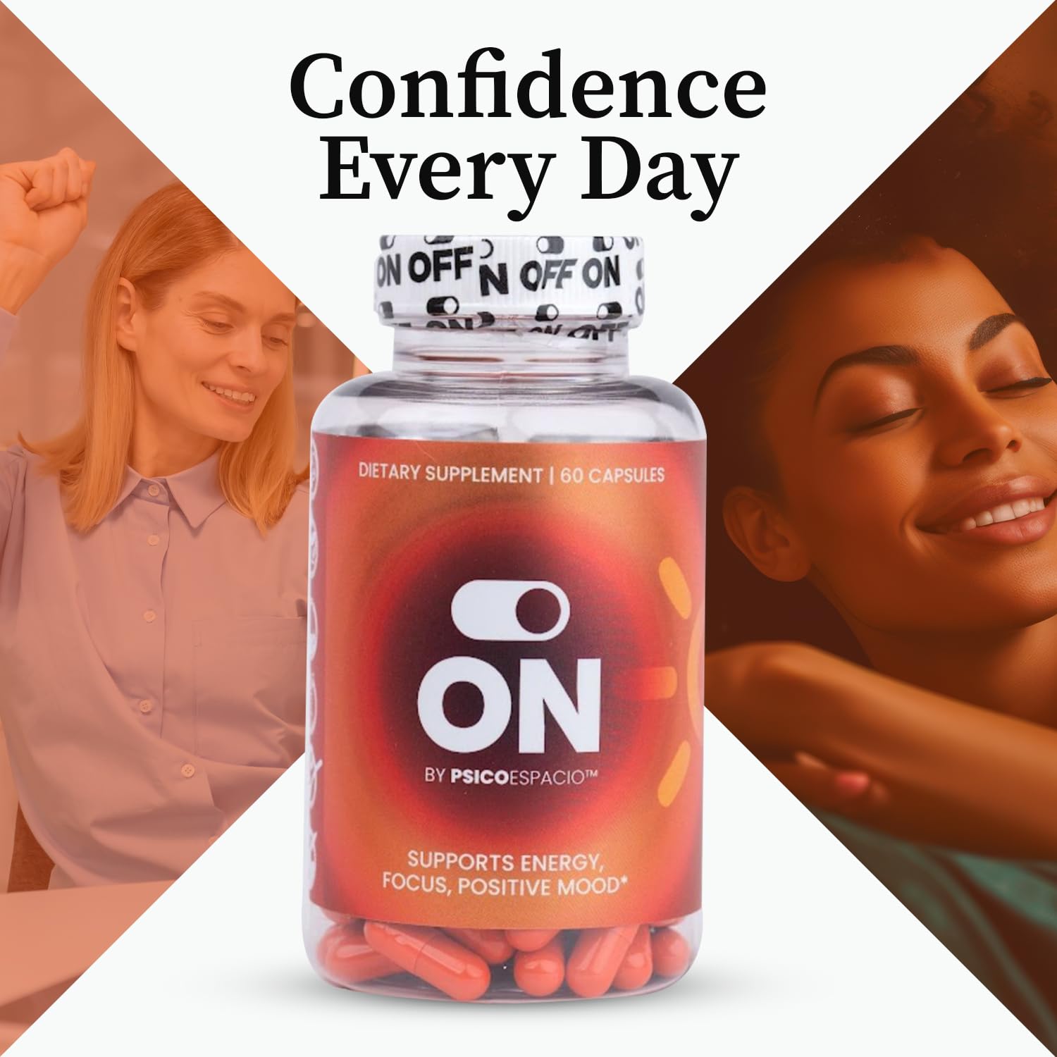 PSICÓESPACIO ON & Off Day & Night Supplement Bundle – Natural Energy with Ashwagandha + Sleep Aid with Melatonin & L-Theanine for Adults, Focus, Relaxation & Mood Support, 60 Count Each OFF BY PSICOESPACIO buy supplements canada