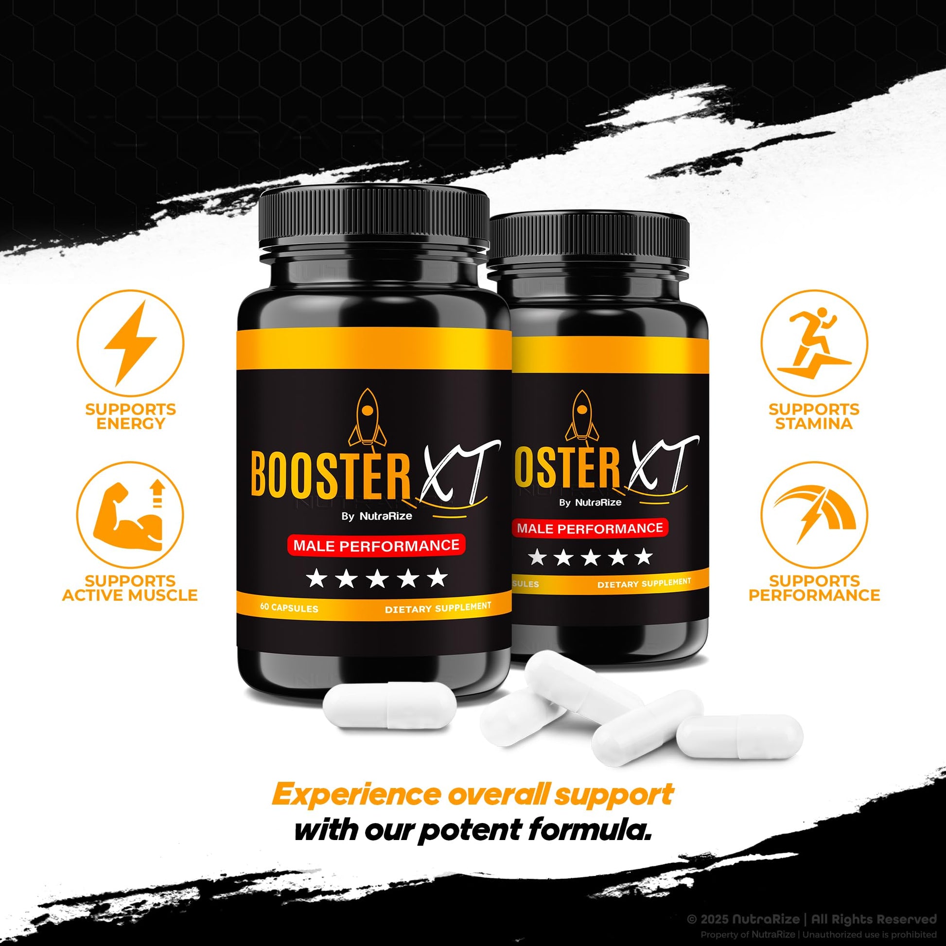 NutraRize Booster XT for Men, Male Enhancing Capsules, Premium Formula to Support Daily Energy & Peak Performance, Multivitamin Pills for Overall Health, BoosterXT Reviews (60 Capsules) NutraRize buy supplements canada