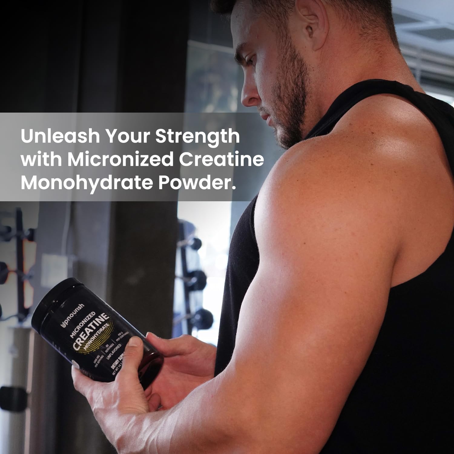 UpNourish Micronized Creatine Monohydrate Powder 400 G - Unflavored Vegan for Pre Workout, Muscle Building Pure Women and Men Instantized Supplement, 80 Servings 14.1096 Ounce UpNourish buy supplements canada