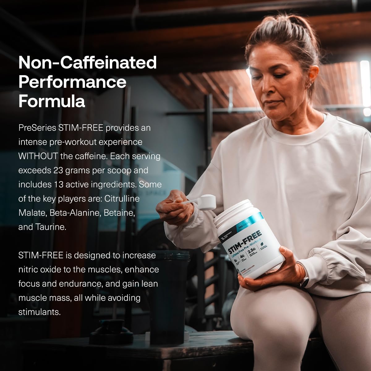 Transparent Labs Stim-Free Pre-Workout - Caffeine & Stim Free Pre Workout Powder for Men and Women with Beta Alanine Powder, Citrulline Malate, & elevATP - 30 Servings, Strawberry Lemonade Transparent Labs buy supplements canada