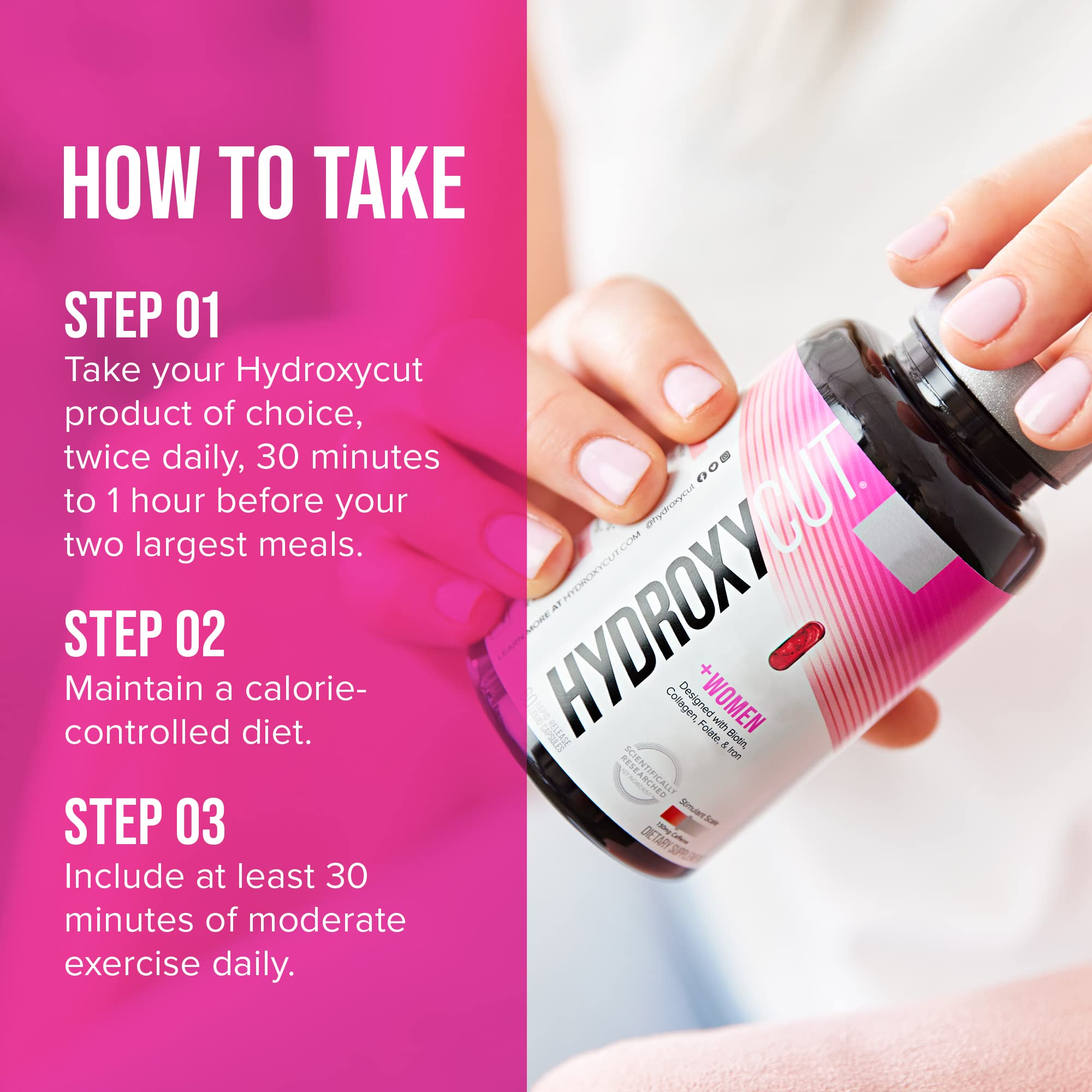 Hydroxycut + Women Pills with Biotin & Collagen | Hair Nails and Skin Vitamins | Iron Supplement Hydroxycut buy supplements canada