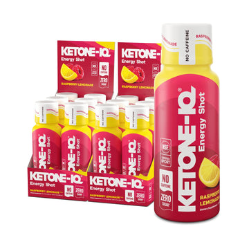 Ketone-IQ No Caffeine Performance Energy Shots – Ketone Fuel for Focus & Endurance, Metabolism Support, 10g Ketones, 12 Pack (Raspberry Lemonade) Ketone-IQ buy supplements canada