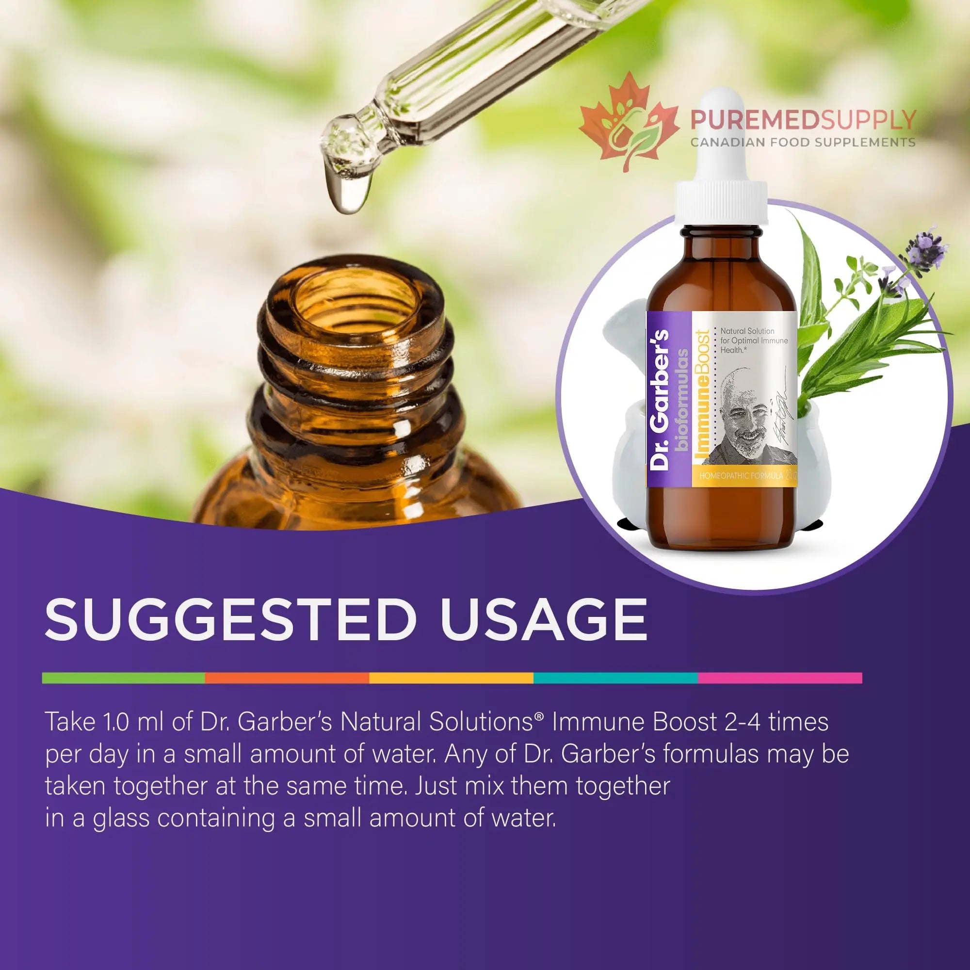 Dr. Garber's Natural Solutions Immune Boost Health Oral Drops - Gemmotherapy Liquid Supplement to Strengthen Immunity, Support Immune System, Increase Resistance, & Contains Antioxidants - 60ml DR.GARBER'S buy supplements canada
