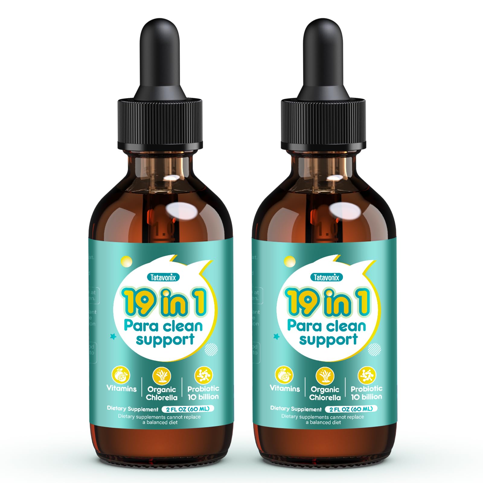Tatavonix 19 in 1 Herbal Gut Cleanse Drops – Wormwood, Black Walnut, Chlorella 250mg, 10B Probiotics, Clove & Oregano – Liquid Detox Support for Adults & Kids, Alcohol-Free, 4oz Tatavonix buy supplements canada