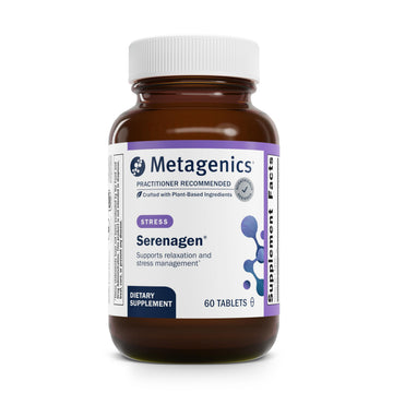 Metagenics Serenagen Supplement - Herbal Stress Management with Asian Ginseng & Chinese Herbs - Supports Calm, Focus, Energy & Sleep* - Non-GMO, Gluten-Free, Vegetarian - 60 Tablets Metagenics buy supplements canada