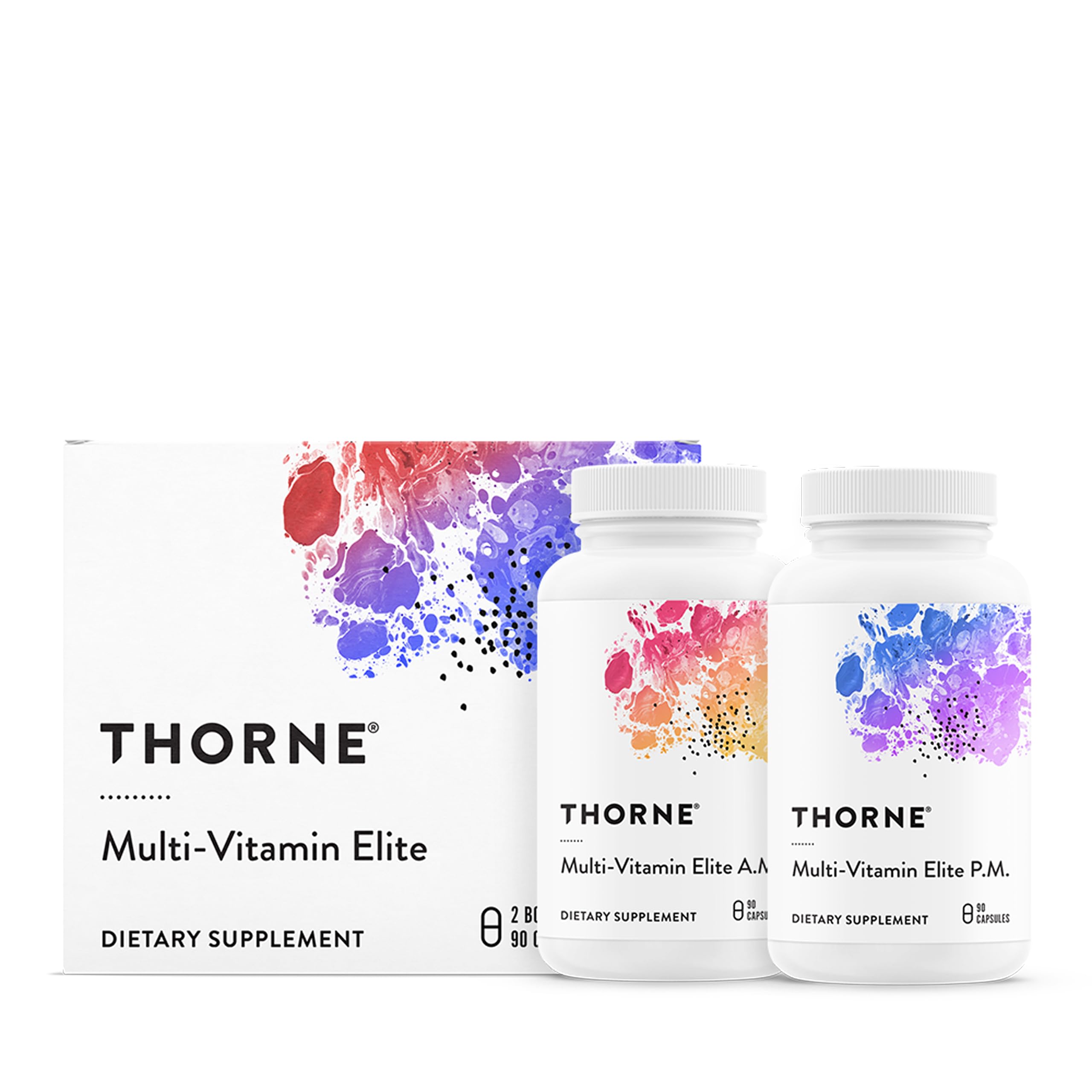 THORNE - Multi-Vitamin Elite - Daily Nutritional Supplement - AM Formula Supports Cellular Energy Production &PM Formula Supports Restful Sleep THORNE buy supplements canada