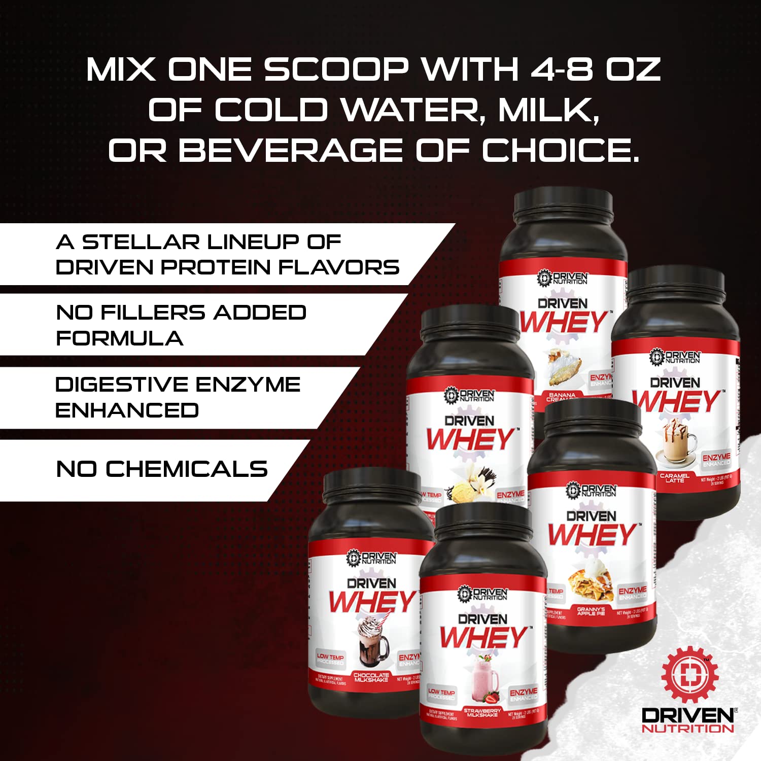 Driven WHEY- Grass Fed Whey Protein Powder: Delicious, Clean Protein Shake- Improve Driven Nutrition buy supplements canada