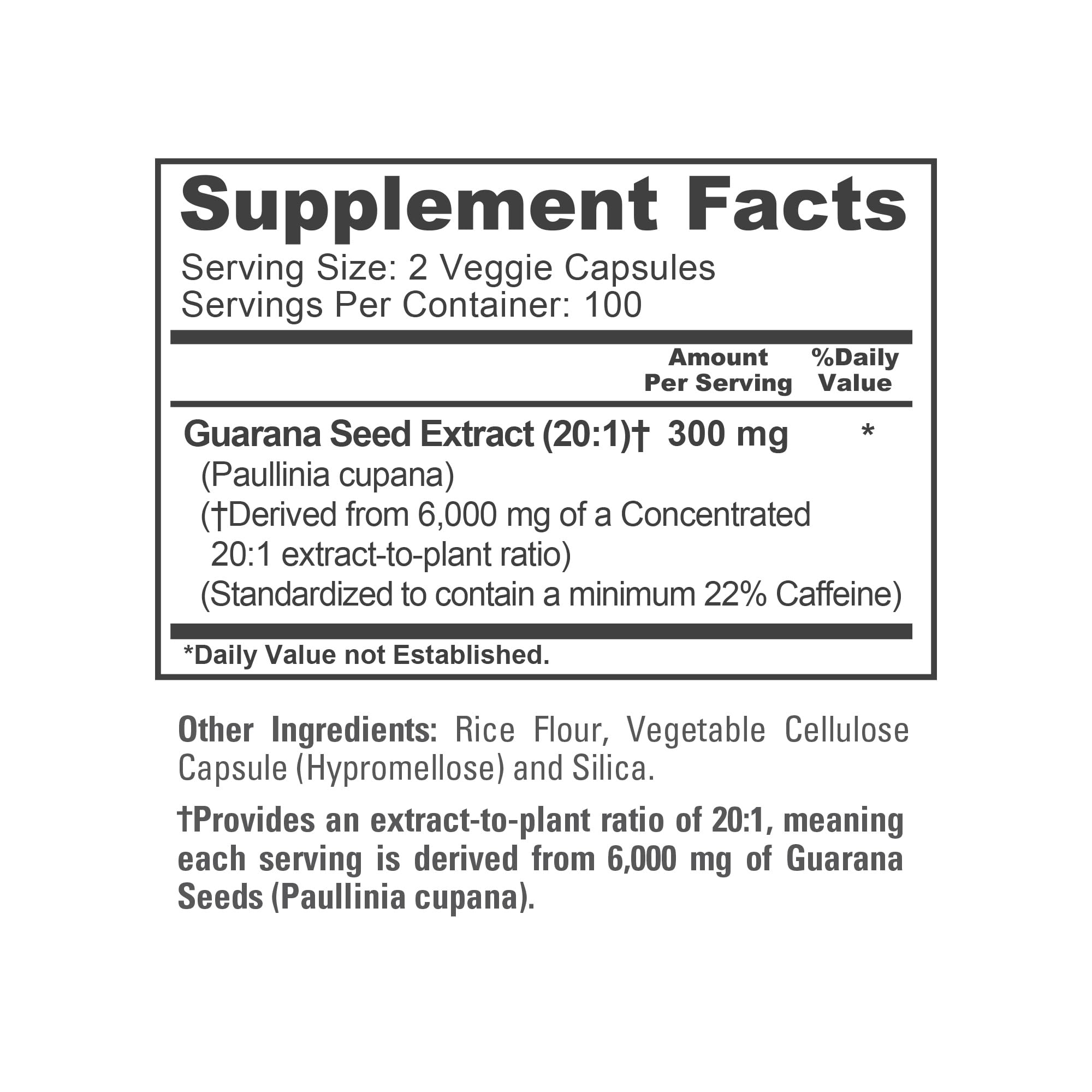 NusaPure Guarana Extract 20:1 Extract, 300 mg Equivalent to 6,000 mg per Veggie Caps 200 Count (Non-GMO, Vegan) NusaPure buy supplements canada
