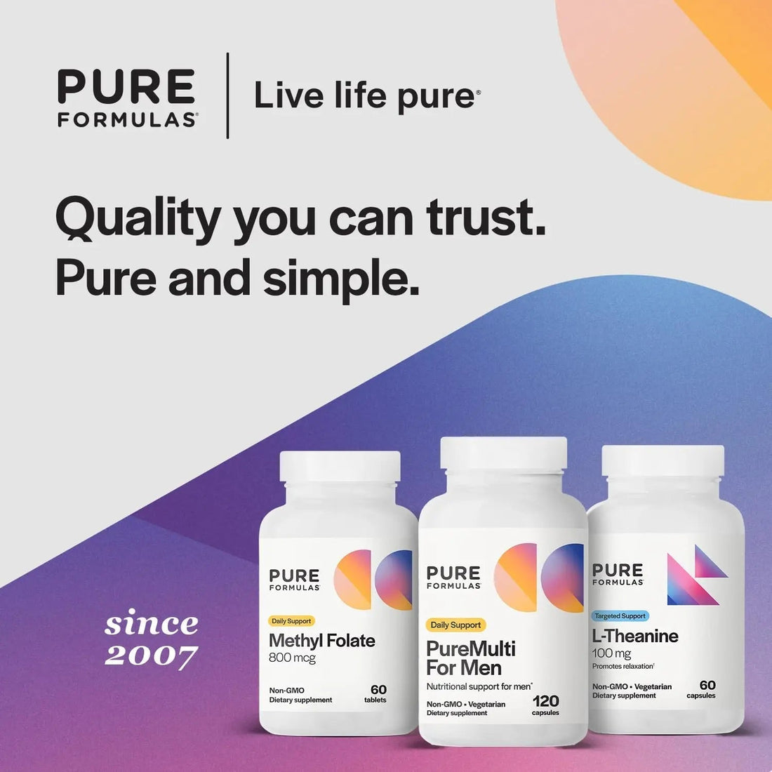 PureFormulas PureMulti for Men - Daily Comprehensive Multivitamin for Men's Health, Vitality, Energy, Focus, & Performance. Mens Vitamins A, C, D, E, & B12 PureFormulas buy supplements canada