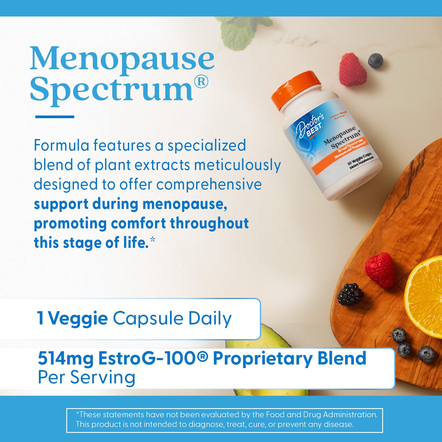 Doctors Best Menopause Spectrum, Broad Spectrum Menopausal Support, Non-GMO, Gluten Free, Soy Free, Vegan 30 Veggie Caps Doctor's BEST buy supplements canada
