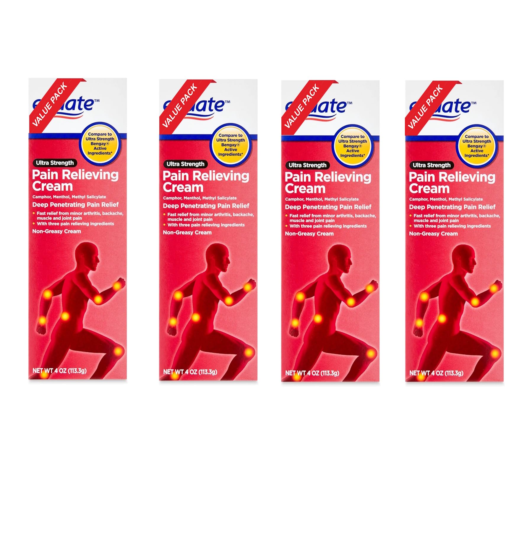 Equate Ultra Strength Pain Relieving Cream, Equate Ultra Strength Pain Relieving Cream Muscle Rub, 4 oz, Pack of 4 Aus Healthcare buy supplements canada