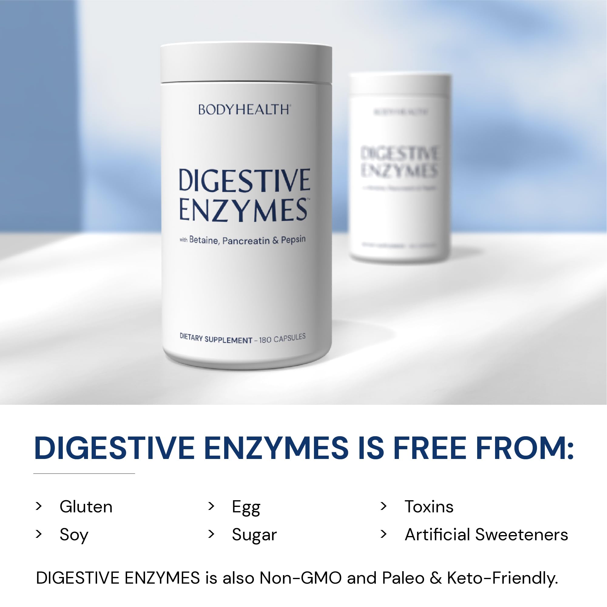 BodyHealth Digestive Enzymes Full Spectrum Digestive Support (180 caps), Betaine, Pepsin, Pancreatin BPP Loaded with Enzymes and Probiotics, Re BodyHealth buy supplements canada