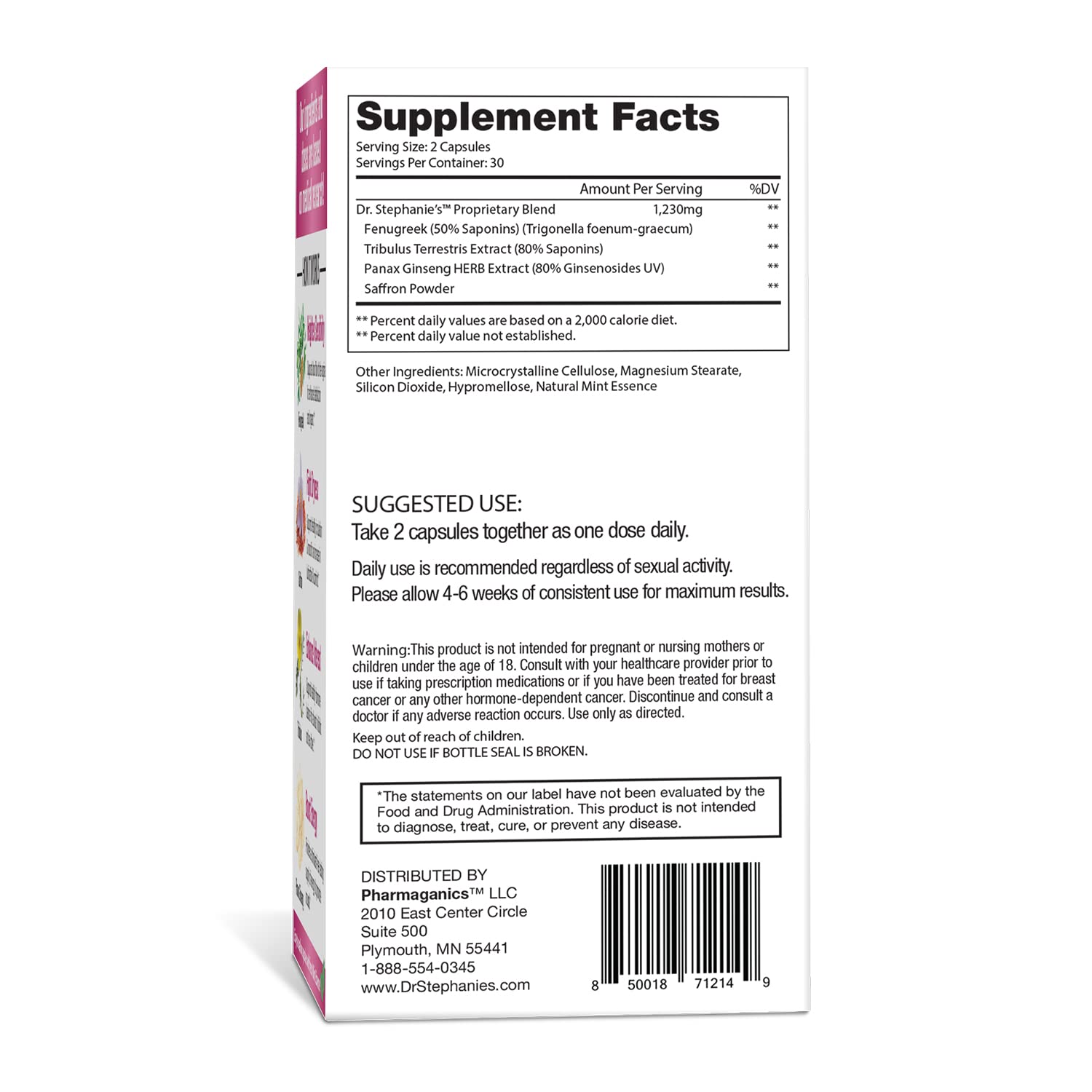 Pharmaganics Dr. Stephanie's Her Romance - Natural Hormone Balance Support for Women Pharmaganics buy supplements canada