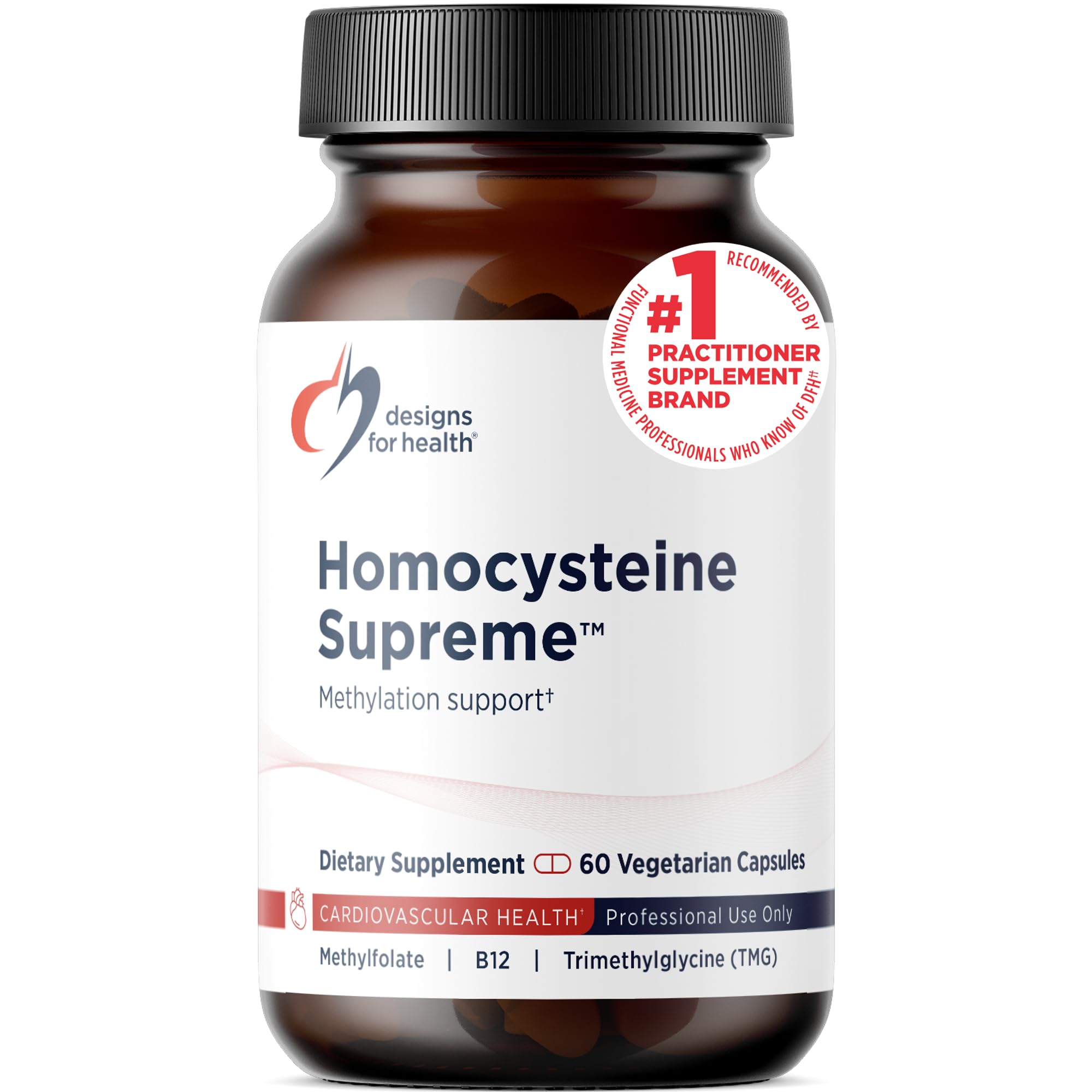 Designs for Health Homocysteine Supreme - Methylated B Vitamins with Riboflavin, B6, B12, Folate, L-Serine & TMG for Brain Support & Heart Health - Methylated Multivitamin (60 Capsules) Designs for Health buy supplements canada