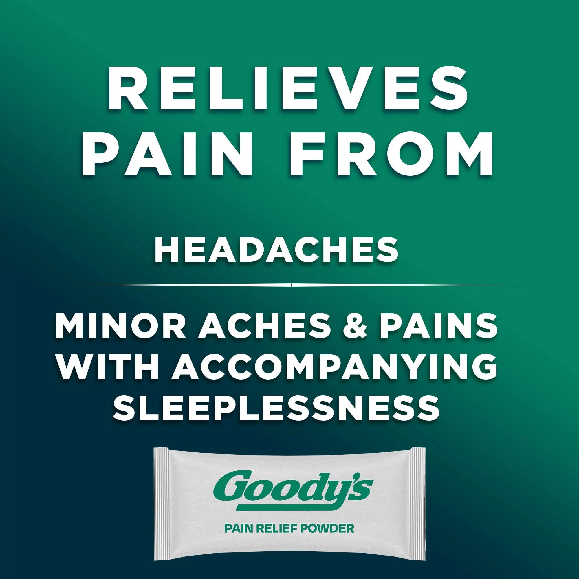 Goody's Nighttime Powder, Pain Reliever & Sleep Aid with Acetaminophen & Diphenhydramine Citrate, Caffeine Free, 16 Count Goody's buy supplements canada