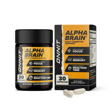 ONNIT Alpha Brain Nootropic Brain Supplement for Focus, Memory, Mental Clarity, Cognitive Support with L-Theanine and Vitamin B6, 30 Count Capsules ONNIT buy supplements canada