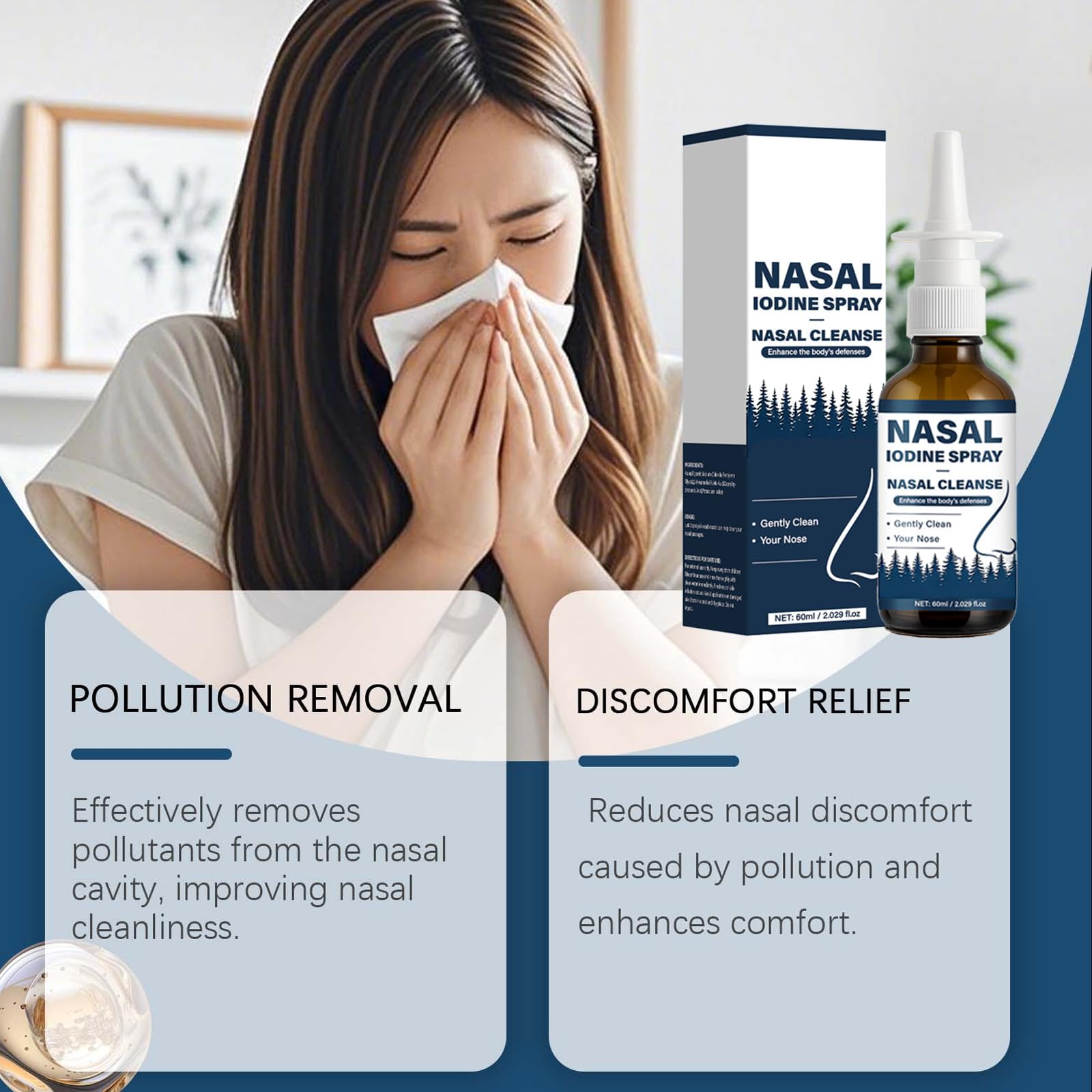 VIPUDA Nutramd Iodine Nasal Spray, Cleanses & Refreshes Your Nasal Passages, Iodine & Fulvic Acid Blend, 100% Natural Mineral Formula – 60 ml/2.029 fl.oz (1pc) VIPUDA buy supplements canada