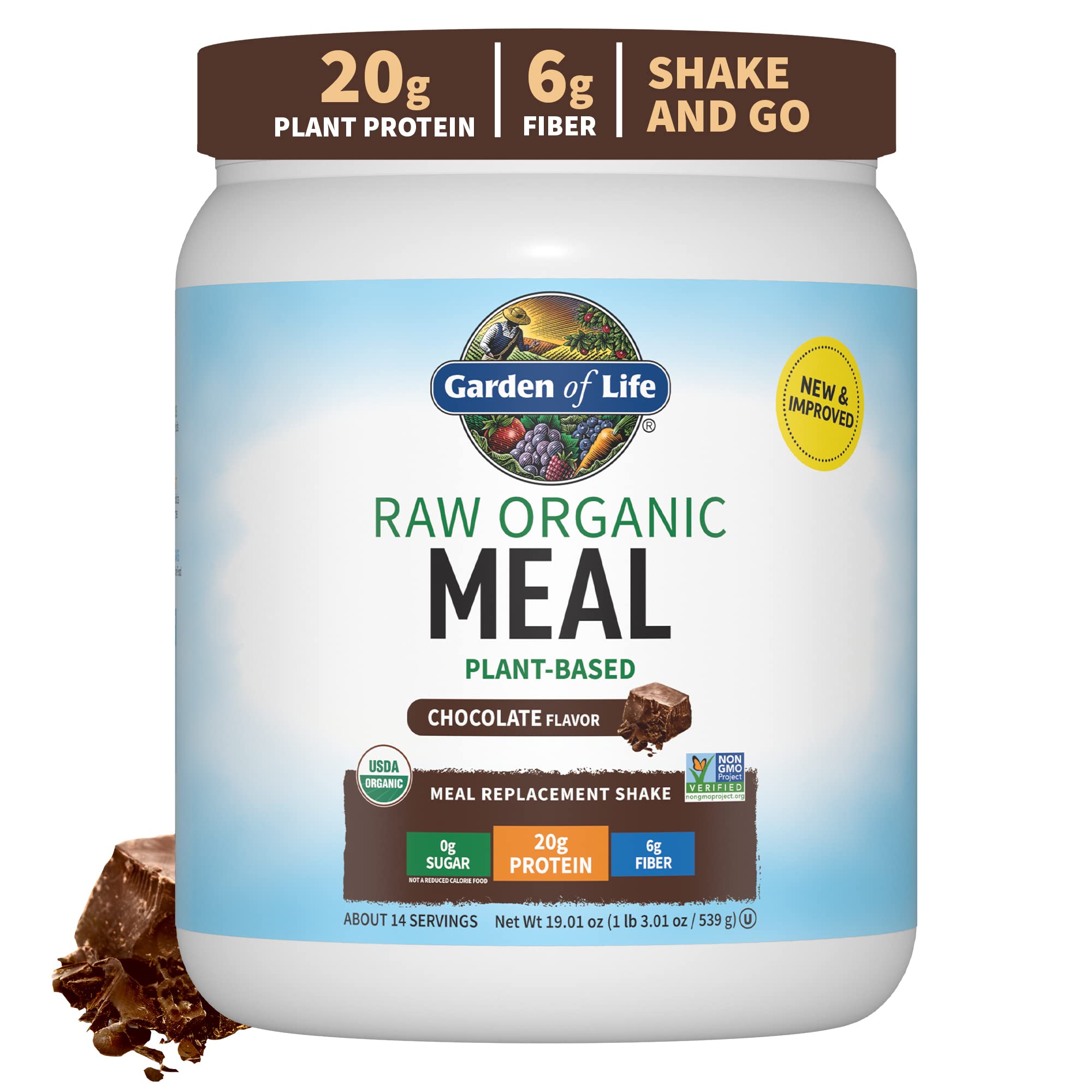 Garden of Life Vegan Protein Powder - Raw Organic Meal Replacement Shakes Garden of Life buy supplements canada