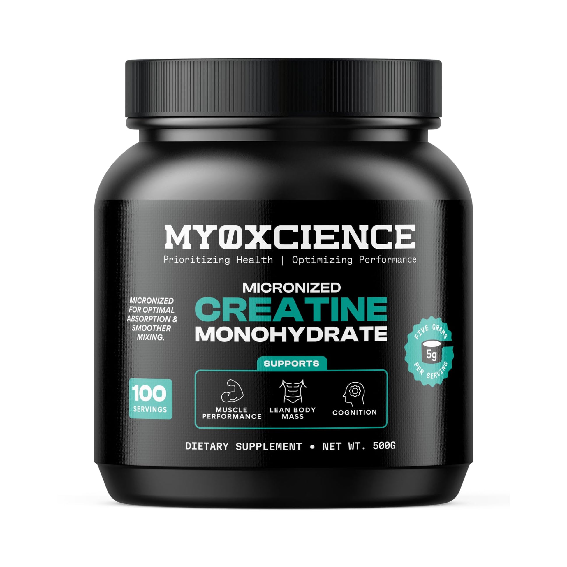MYOXCIENCE Micronized Creatine | Supports Muscle Performance, Lean Body Mass, & Cognition | 100 Servings MYOXCIENCE buy supplements canada