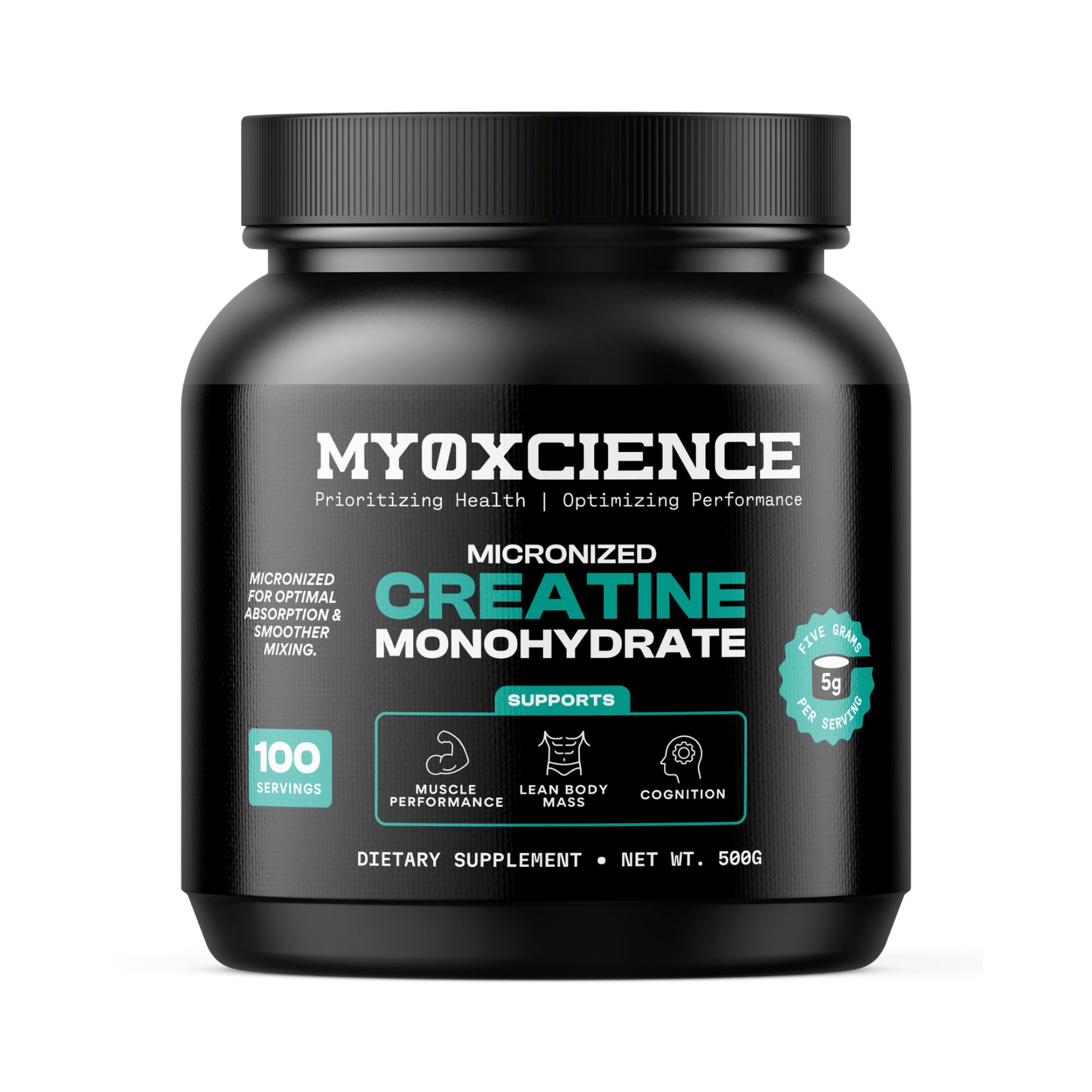 MYOXCIENCE Micronized Creatine | Supports Muscle Performance, Lean Body Mass, & Cognition | 100 Servings MYOXCIENCE buy supplements canada