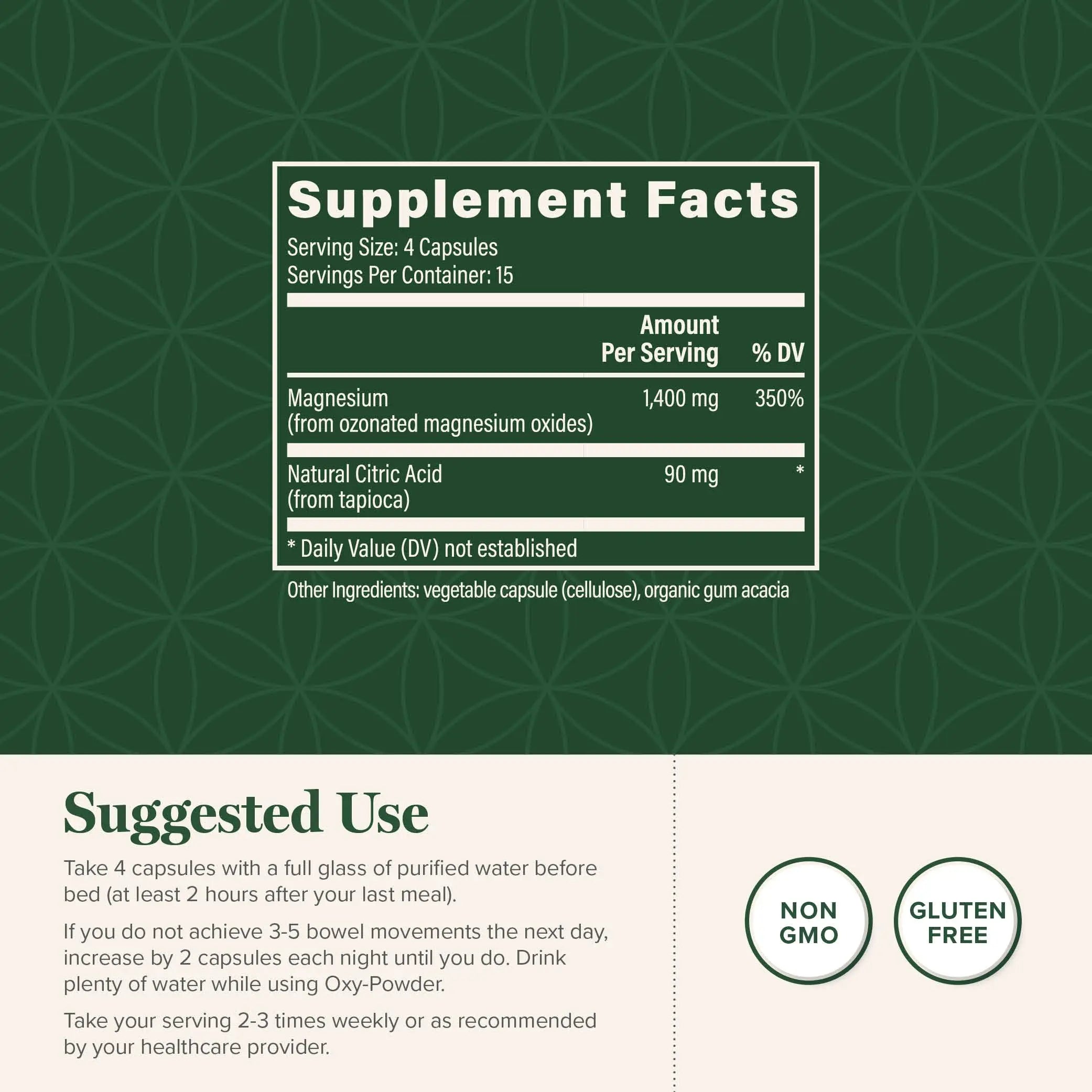 Global Healing Oxy-Powder Colon Cleanse, Constipation Relief for Women & Men, Magnesium Oxide Colon Cleanser & Detox for Weight Loss, Gut Cleanse Detox for Women and Men Global Healing Center buy supplements canada