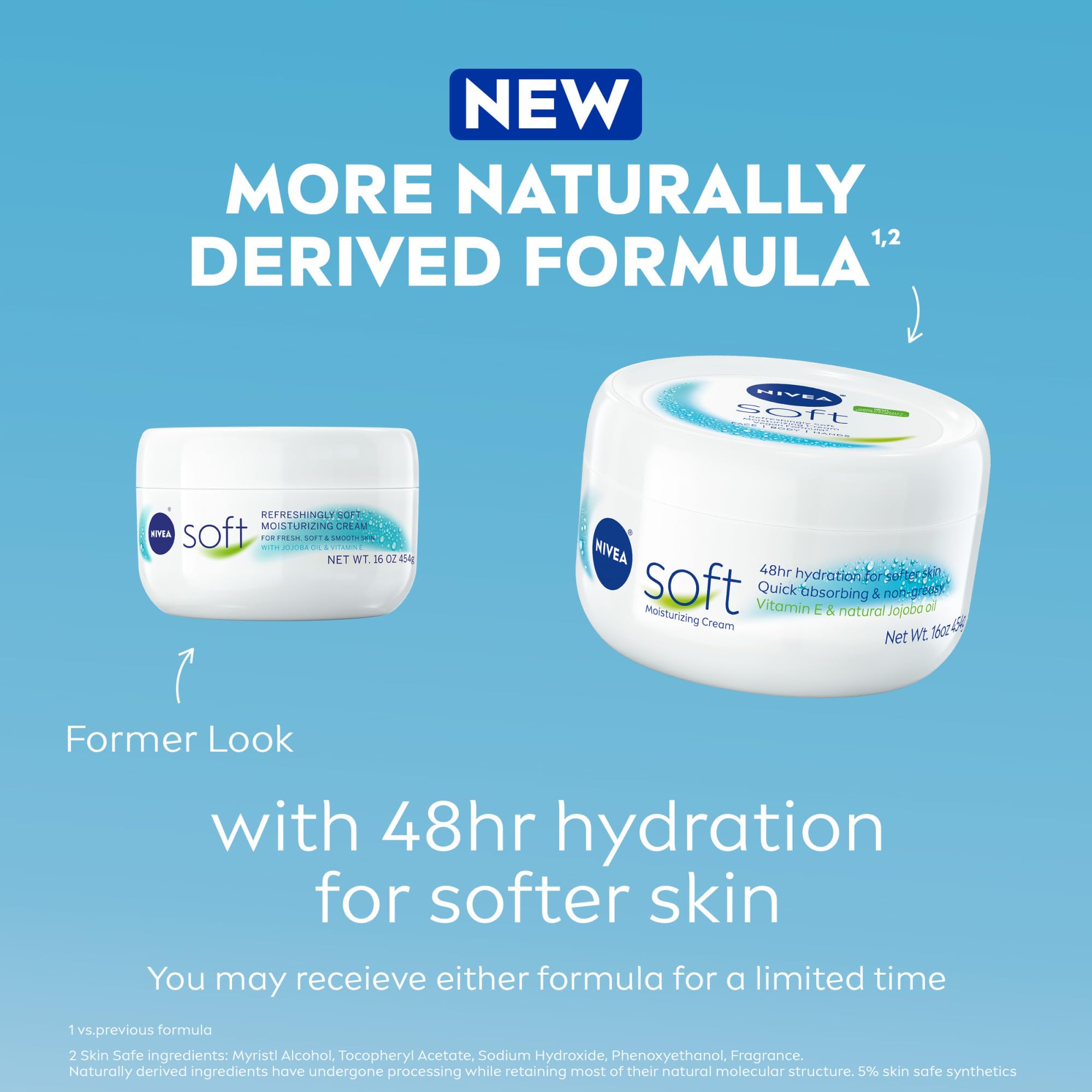 NIVEA Soft Refreshingly Soft Moisturizing Cream, Lightweight Body Moisturizer for Face, Body and Hands, Body Cream Enriched NIVEA buy supplements canada