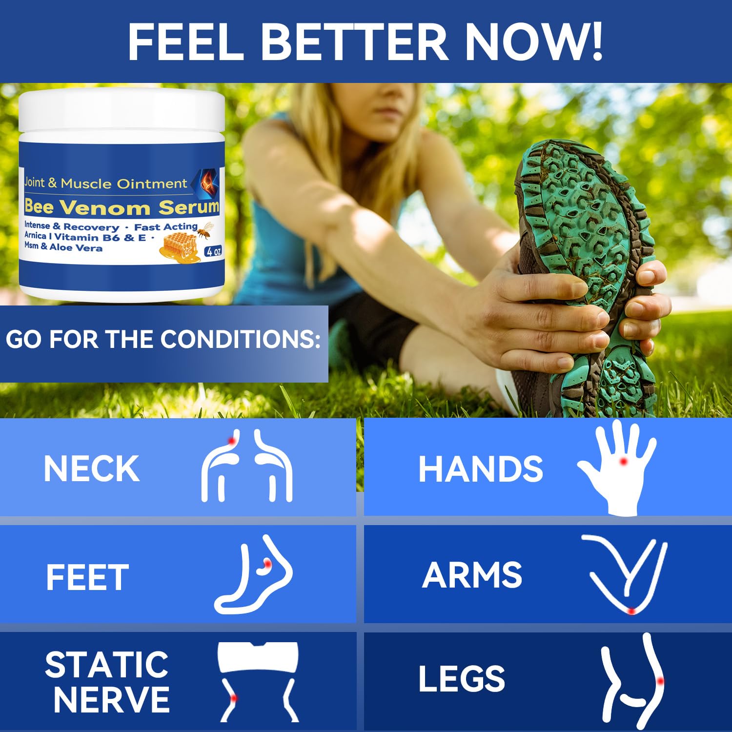 Cedonivor Bee Venom Joint and Bone Cream, Bee Venom Joint Relief Cream Joint Care for Knee, Neck, Back, Hands, Feet Moisturizer Cedonivor buy supplements canada