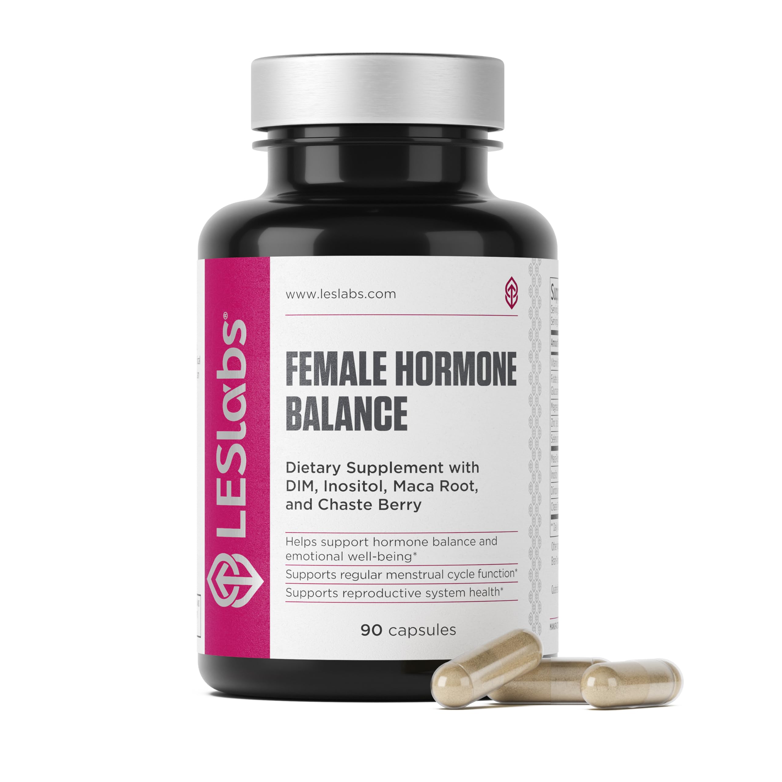 LES Labs Female Hormone Balance Supplement – Hormone Support for Women with Inositol, DIM, Vitex, Chaste Tree, Vitamin B6 & Folate – Menstrual Cycle & Fertility Support – 90 Capsules – Non-GMO LES Labs buy supplements canada
