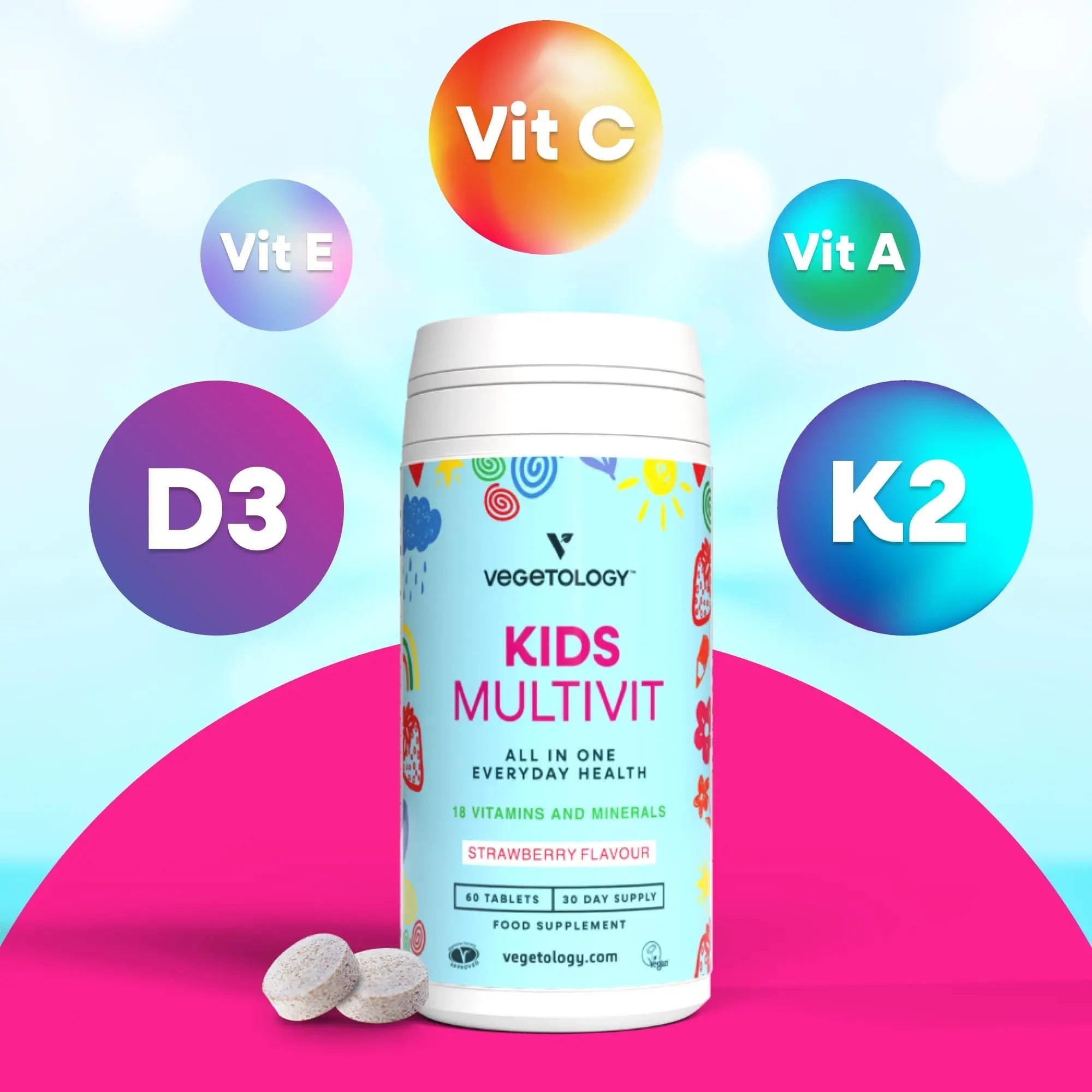 VEGETOLOGY Kids MultiVitamin Supplement, Vegan Chewable Multivitamin for Immune Support, Energy, & Growth, 18 Essential Vitamins & Minerals VEGETOLOGY buy supplements canada