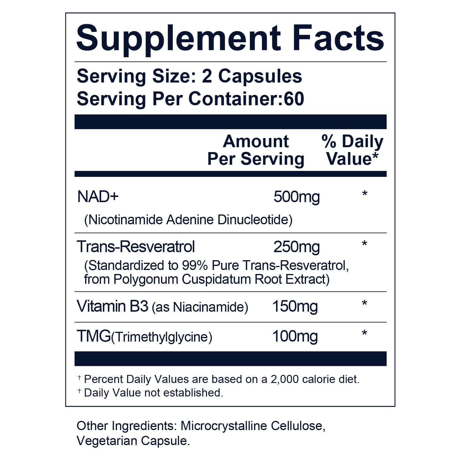 Life Nutrition NAD+ Supplement 1000 mg - 120 Capsules True NAD+ & Resveratrol, NMN Alternative Supports Anti-Aging, Cellular Energy & Repair, Metabolism & Brain Boost for Men & Women Life Nutrition buy supplements canada