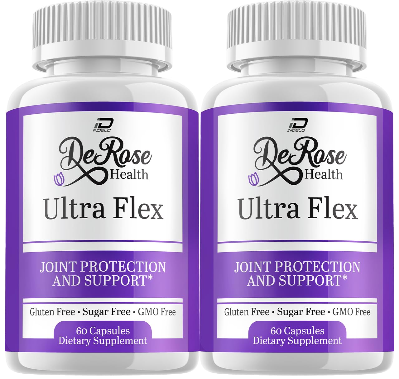 Indelo Ultra Flex Derose Health Capsules, Joint Support Supplement, Ultra Flex Natural Joint Health Formula, Derose Health Pills for Joint Wellness Mobility, UltraFlex Reviews (2 Pack - 120 Capsules) Indelo buy supplements canada