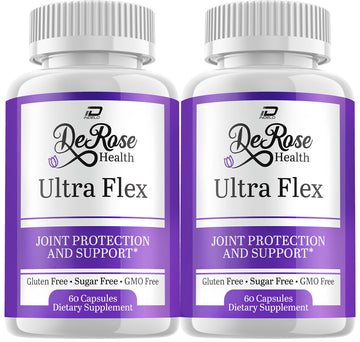 Indelo Ultra Flex Derose Health Capsules, Joint Support Supplement, Ultra Flex Natural Joint Health Formula, Derose Health Pills for Joint Wellness Mobility, UltraFlex Reviews (2 Pack - 120 Capsules) Indelo buy supplements canada