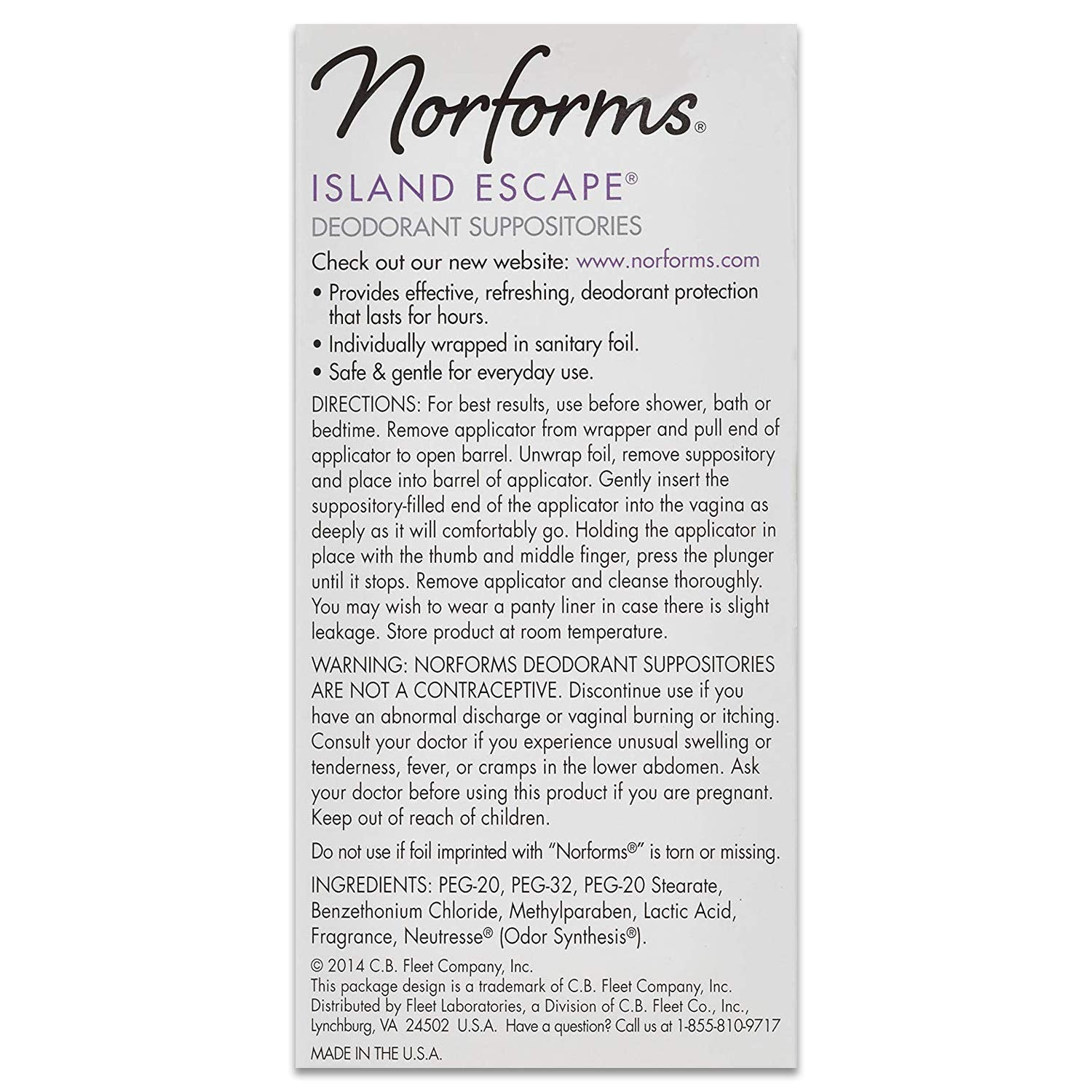 Norforms Feminine Deodorant Suppositories, Long Lasting Odor Control, Island Escape Scent, 12 Count Norforms buy supplements canada