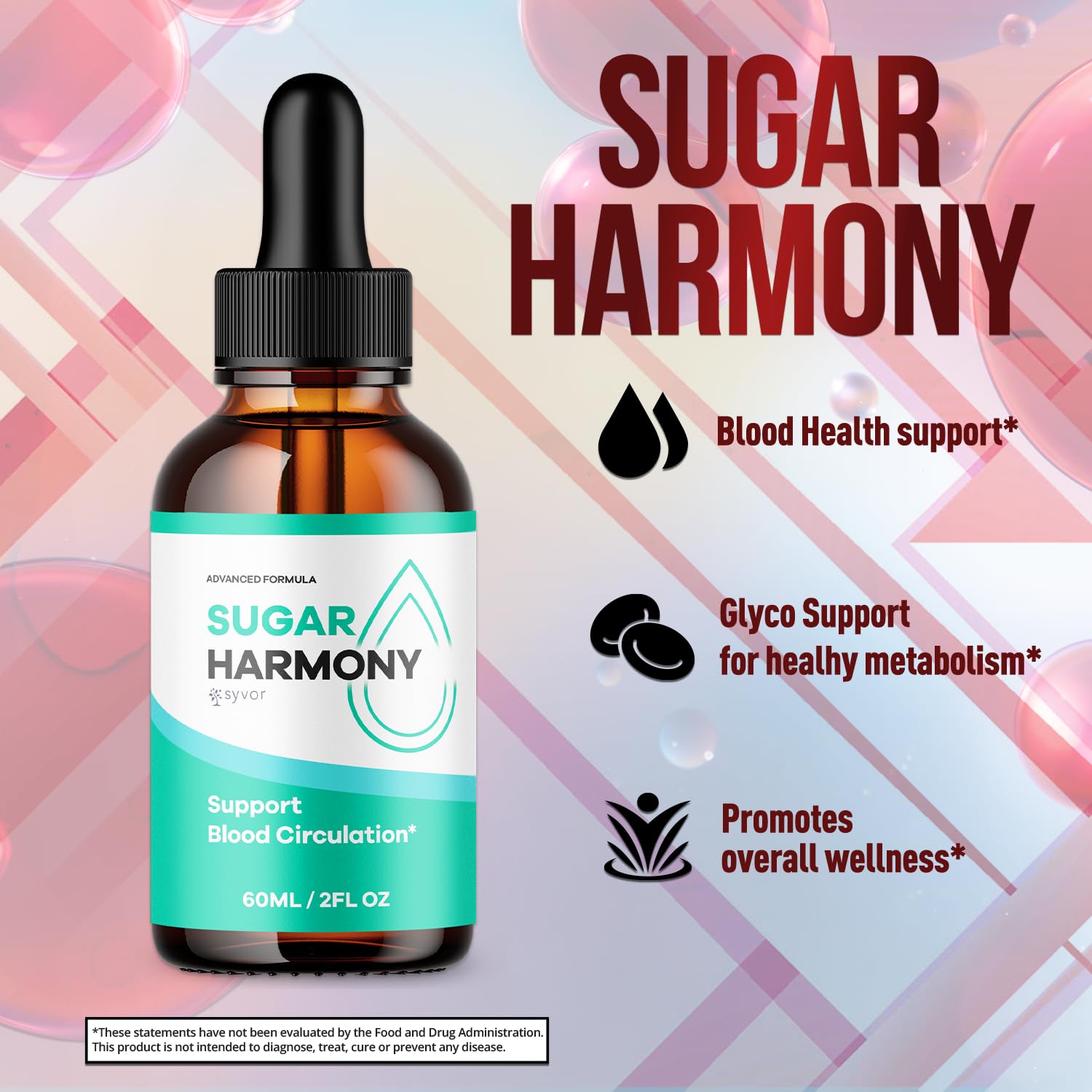 (2 Pack) Sugar Harmony Drops, Official SugarHarmony Liquid Drops with All Natural Ingredients, Advanced Formula Support Supplement with Maximum Strength Premium Vitamins for Women & Men (60 Servings) Syvor buy supplements canada