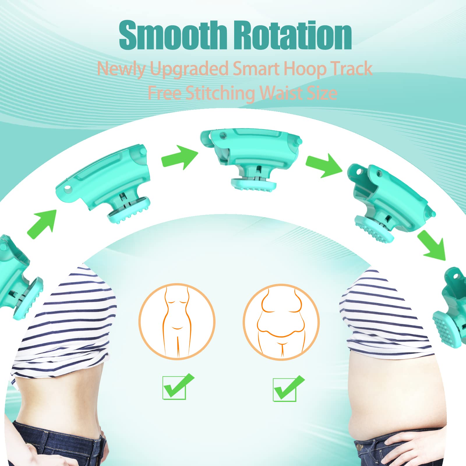 OurStarry 32 Knots Weighted Workout Hoop Plus Size, Smart Waist Exercise Ring OurStarry buy supplements canada