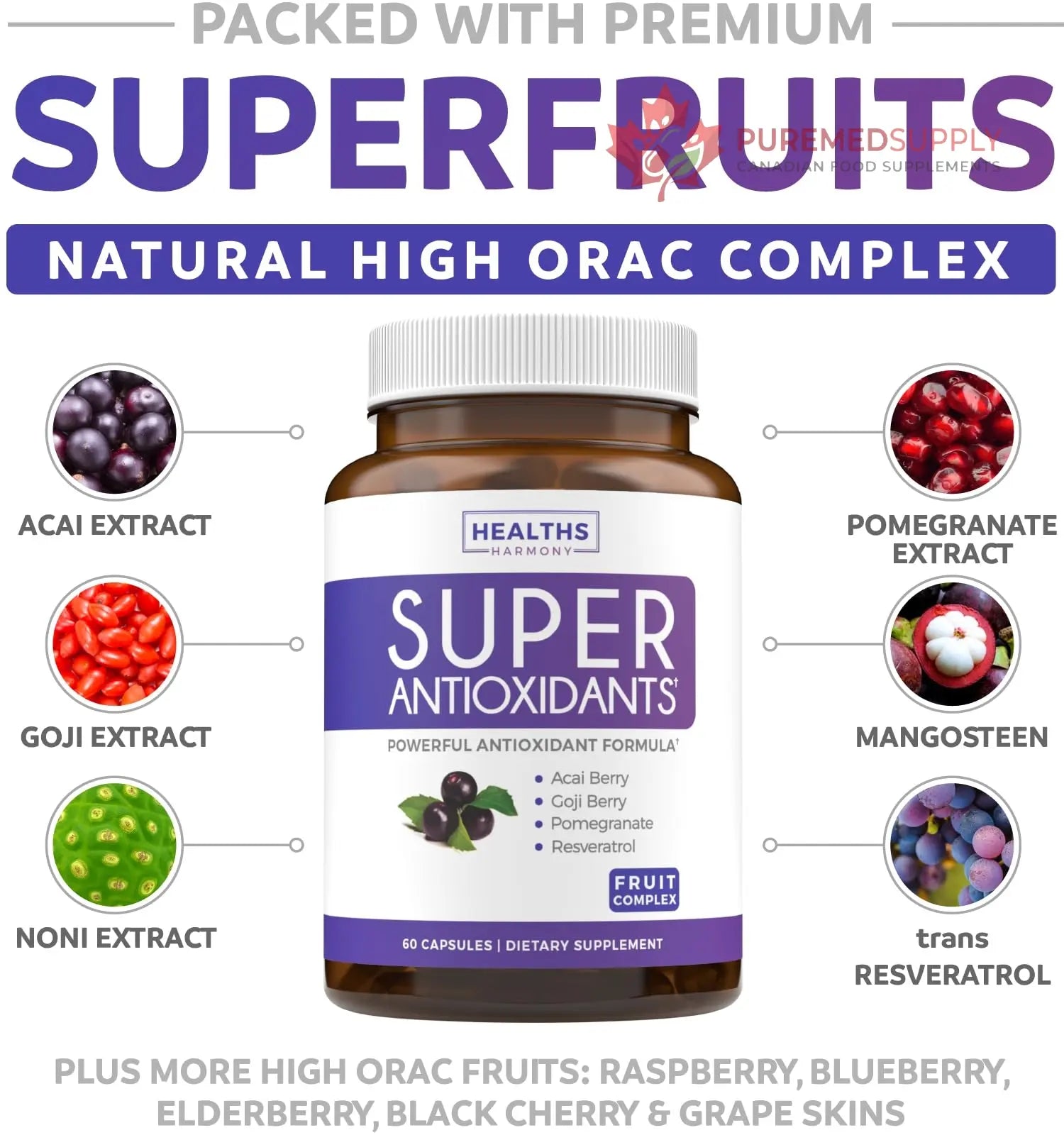 Super Greens & Antioxidants (2-Month Supply) Antioxidant Power Greens Bundle of Organic Super Greens Powder - Complete Superfood (120 Capsules) & Super Antioxidants - Powerful Superfood (120 Capsules) Healths Harmony buy supplements canada