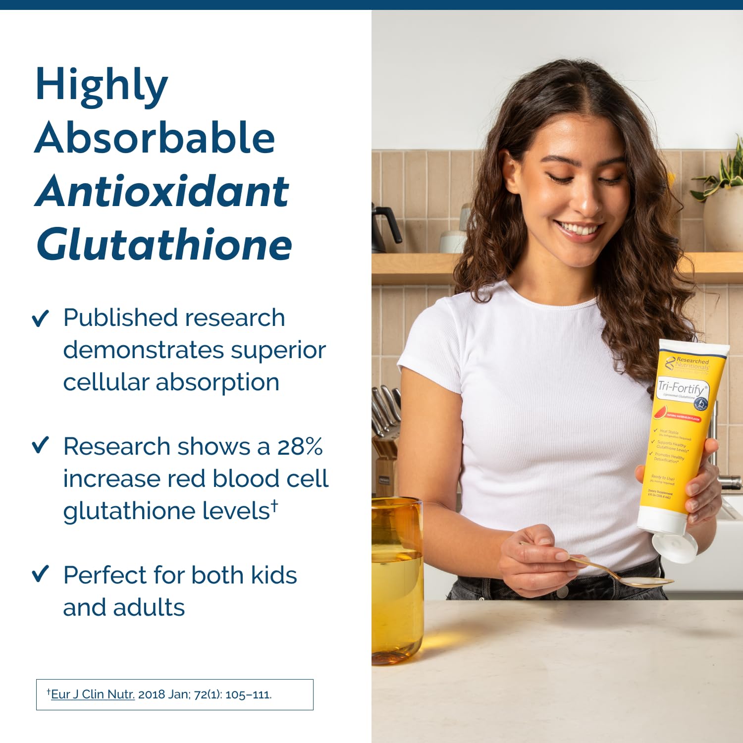 Researched Nutritionals Liposomal Glutathione (450mg) Liquid Gel + Vitamin C - Tri-Fortify - Aid Natural Energy, Immune Support & Detox - Clinically Researched for Absorption - Watermelon (5 Fl Oz) Researched Nutritionals buy supplements canada