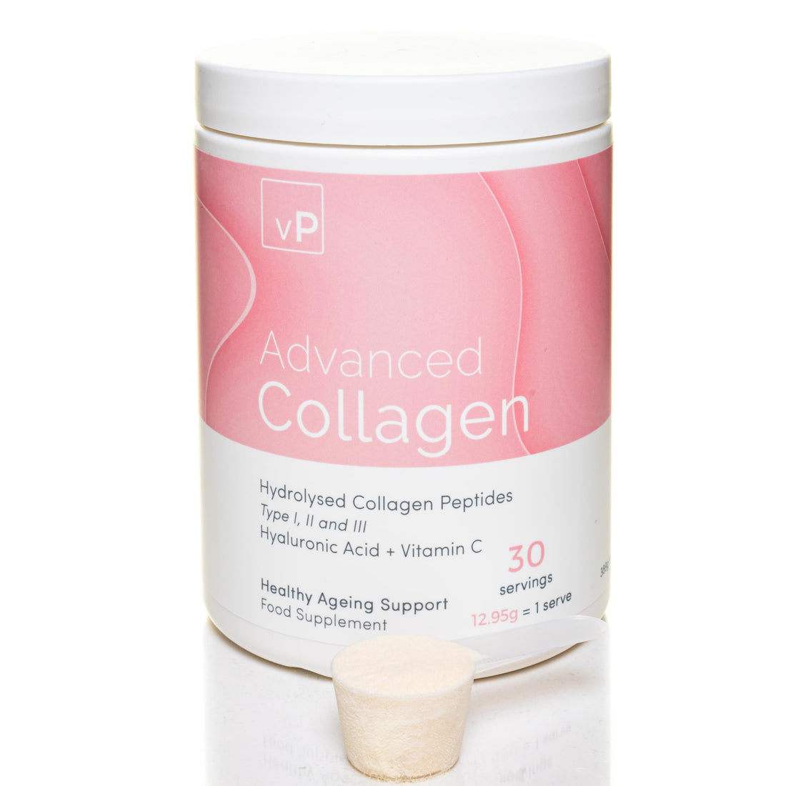 Advanced Collagen with Hyaluronic Acid - 12.95g x 30 Servings - Type 1 2 3 vP Vitality Pro buy supplements canada
